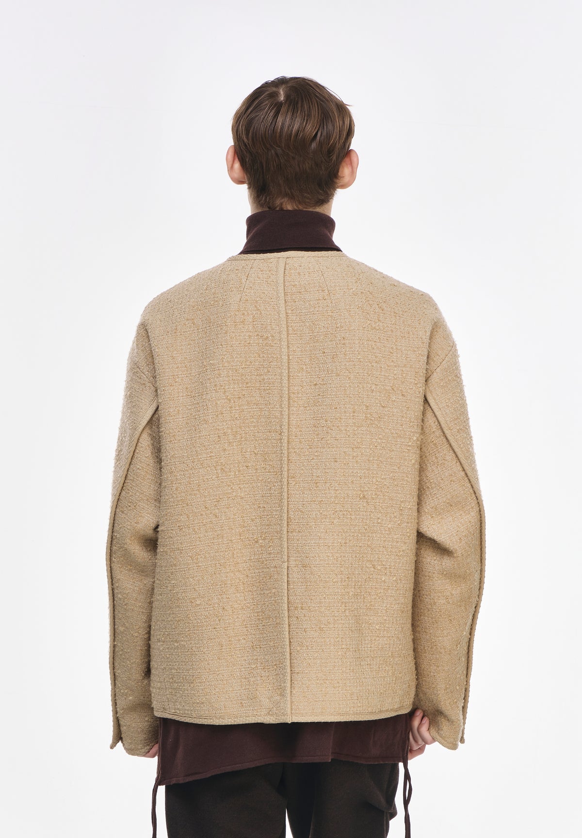 COCOON ROUND NECK JACKET