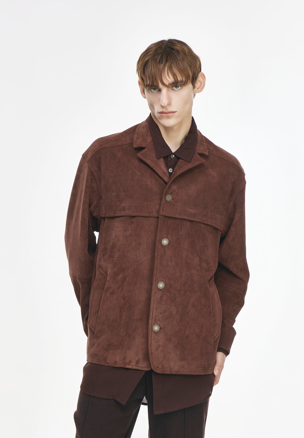 FOUR BUTTON SUEDE JACKET