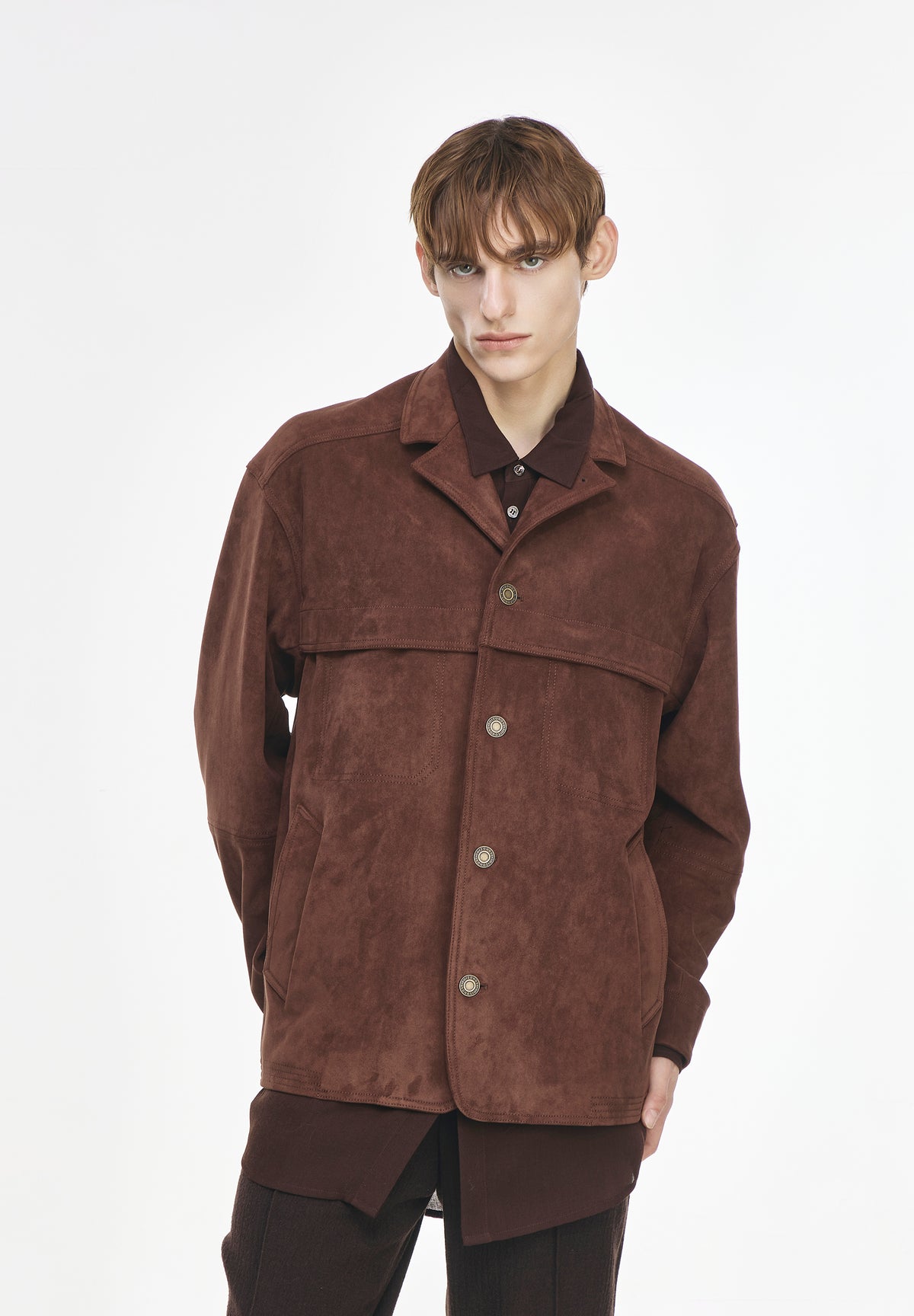 FOUR BUTTON SUEDE JACKET