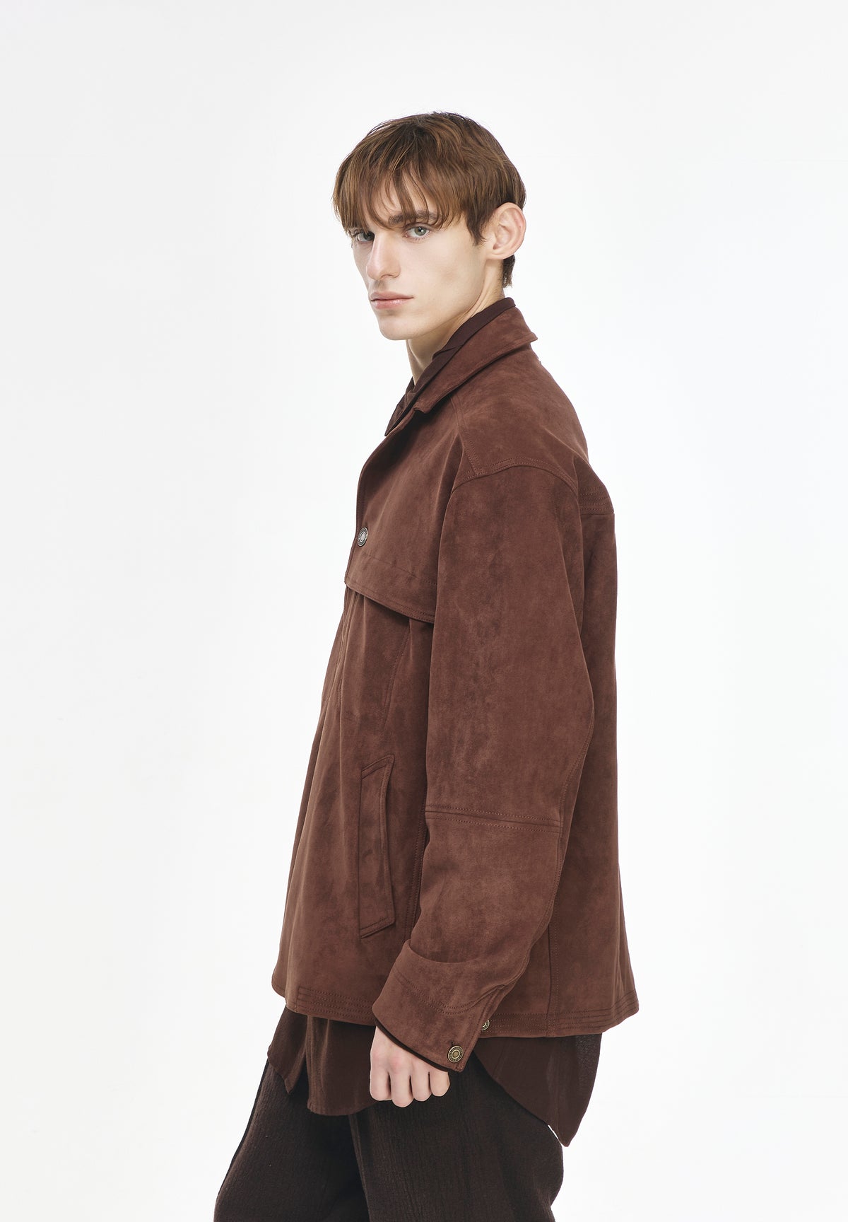 FOUR BUTTON SUEDE JACKET