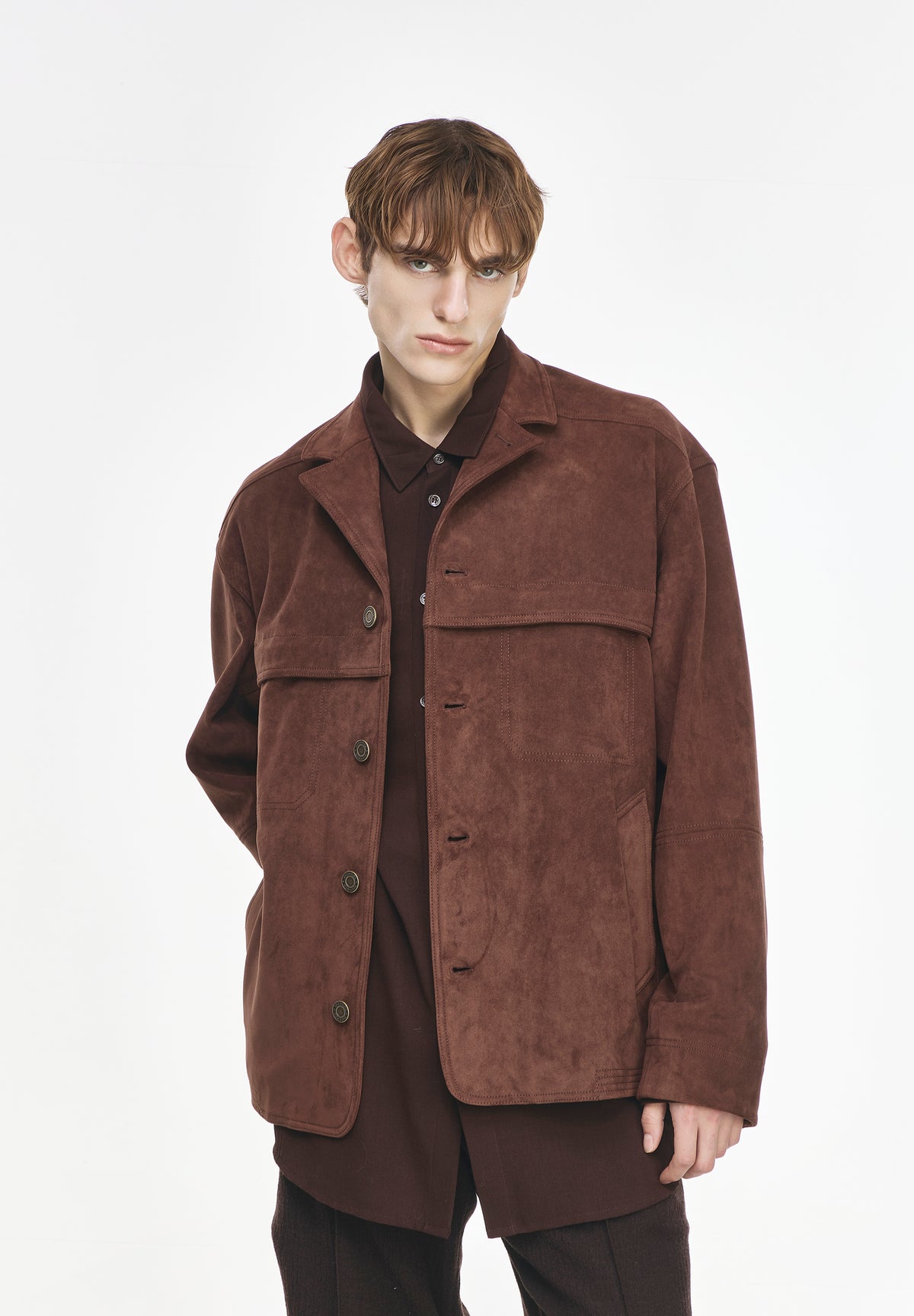 FOUR BUTTON SUEDE JACKET