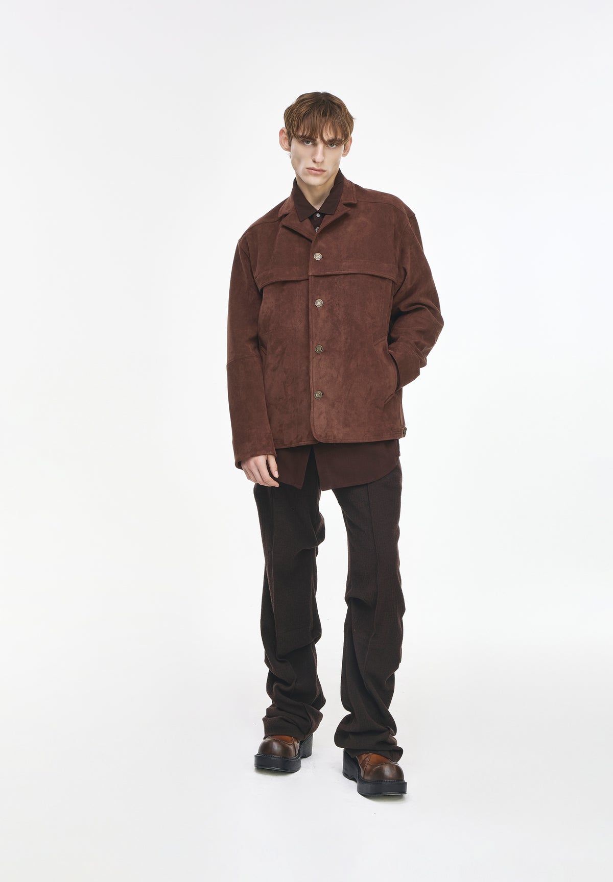 FOUR BUTTON SUEDE JACKET