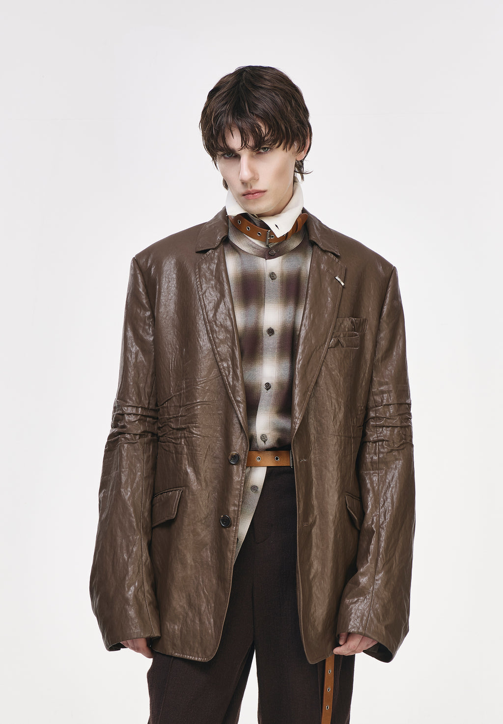 WELD LEATHER BLAZER