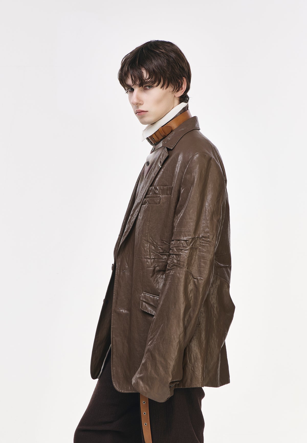 WELD LEATHER BLAZER