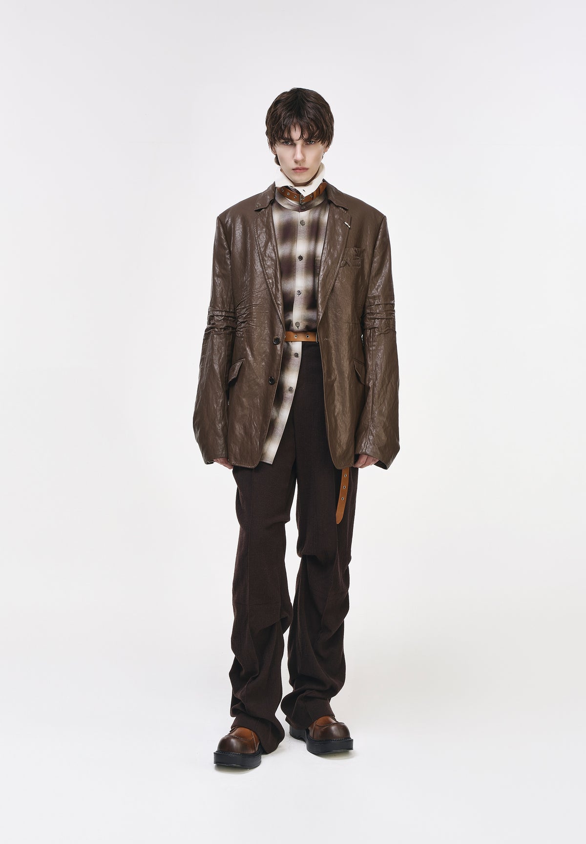 WELD LEATHER BLAZER
