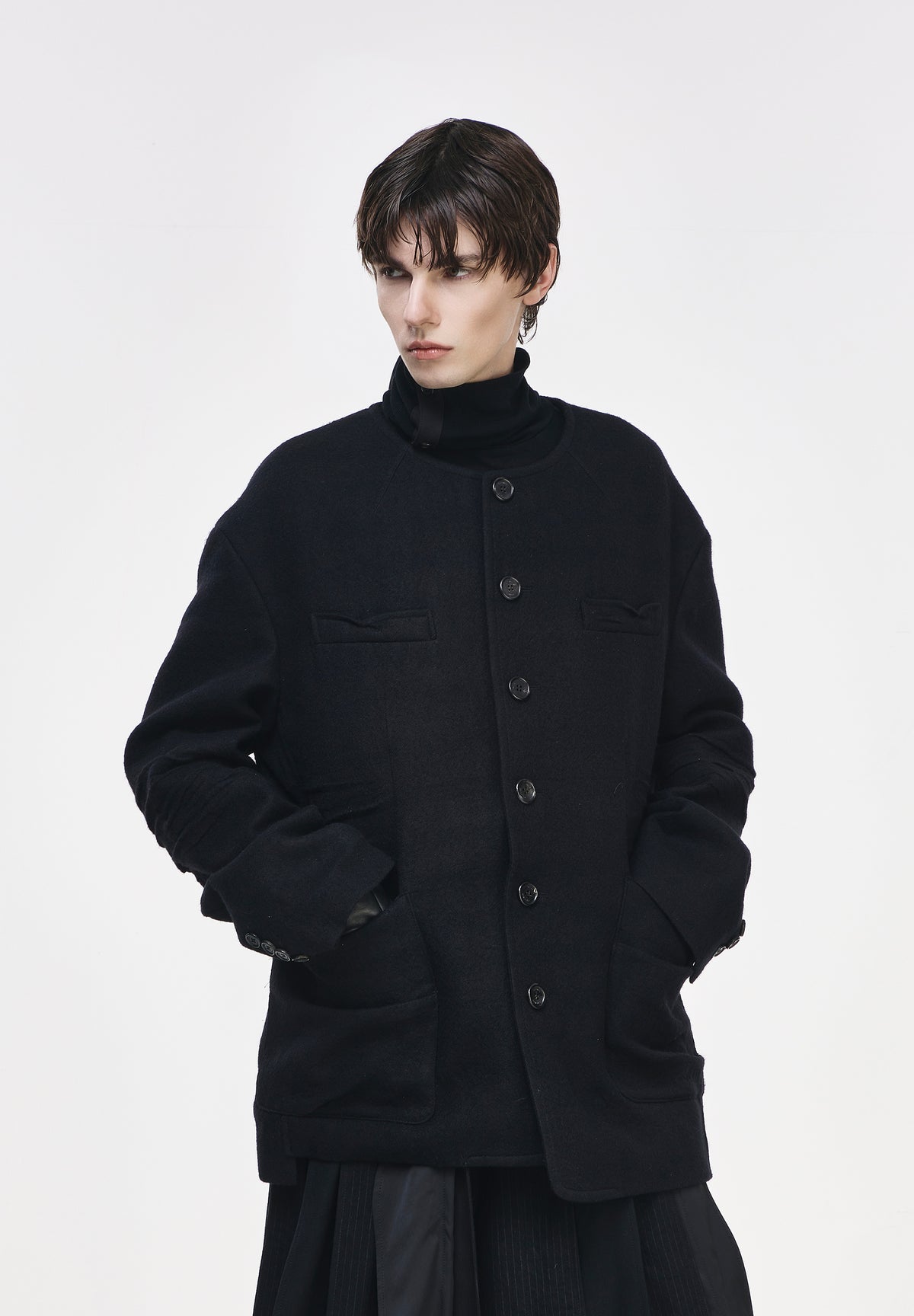 CASCADE ROUND NECK JACKET
