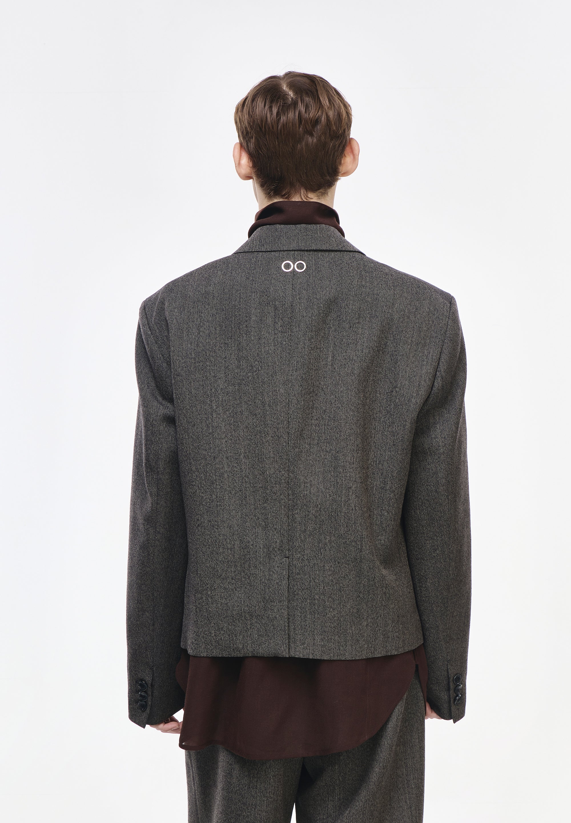 ARTISANAL ONE BUTTON CROPPED BLAZER