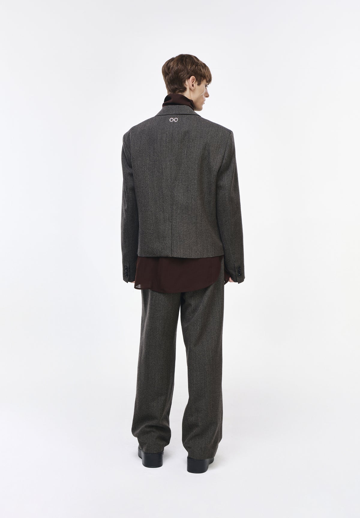 ARTISANAL ONE BUTTON CROPPED BLAZER
