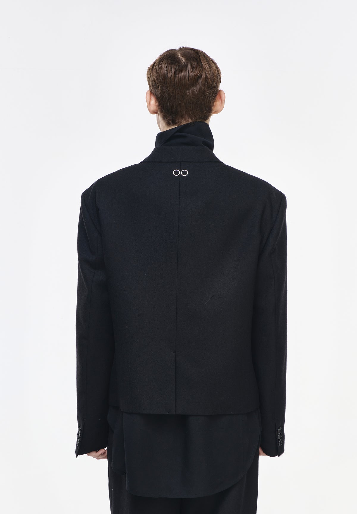 ARTISANAL ONE BUTTON CROPPED BLAZER