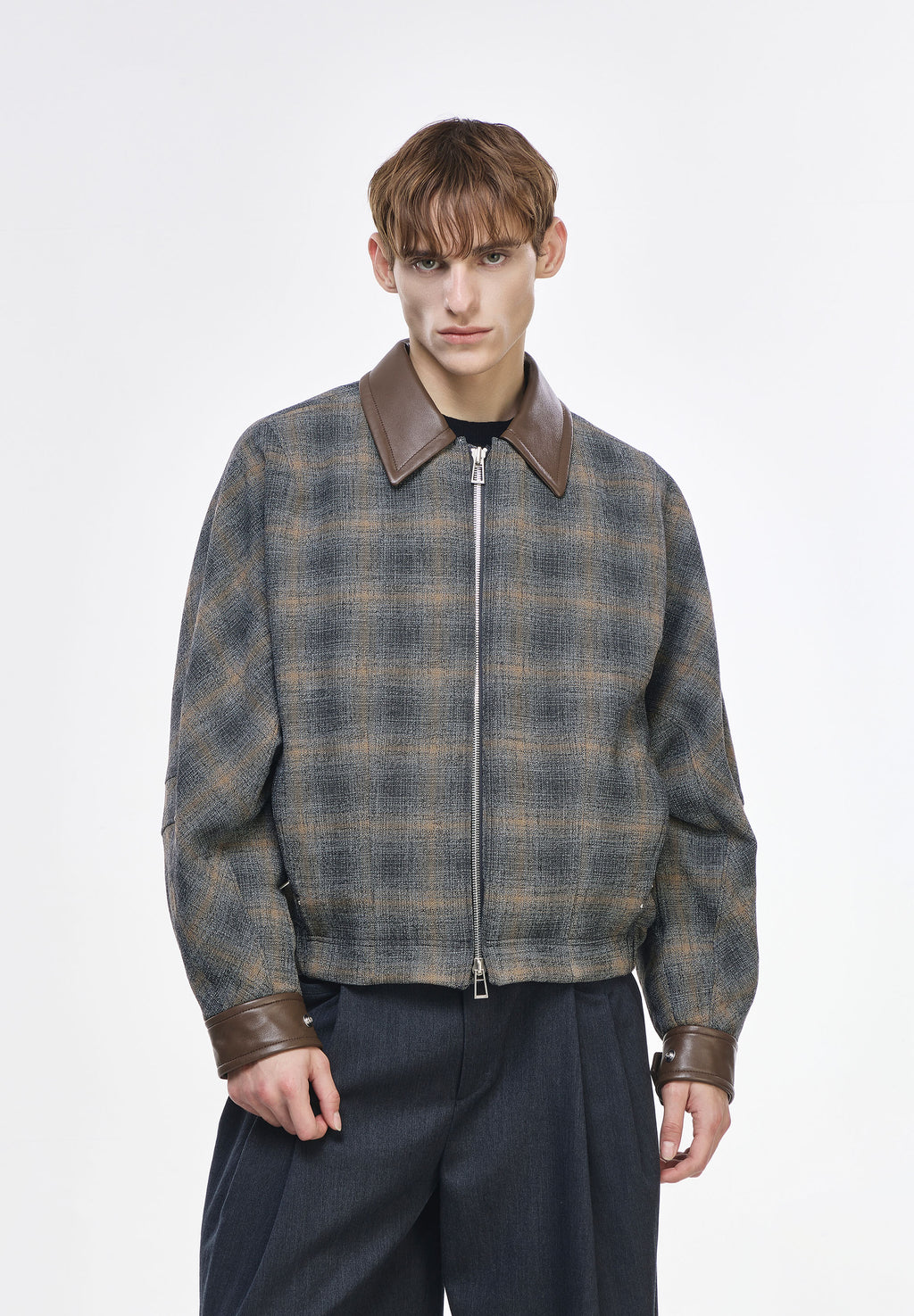TWEED CHECK DOLMAN TRUCKER