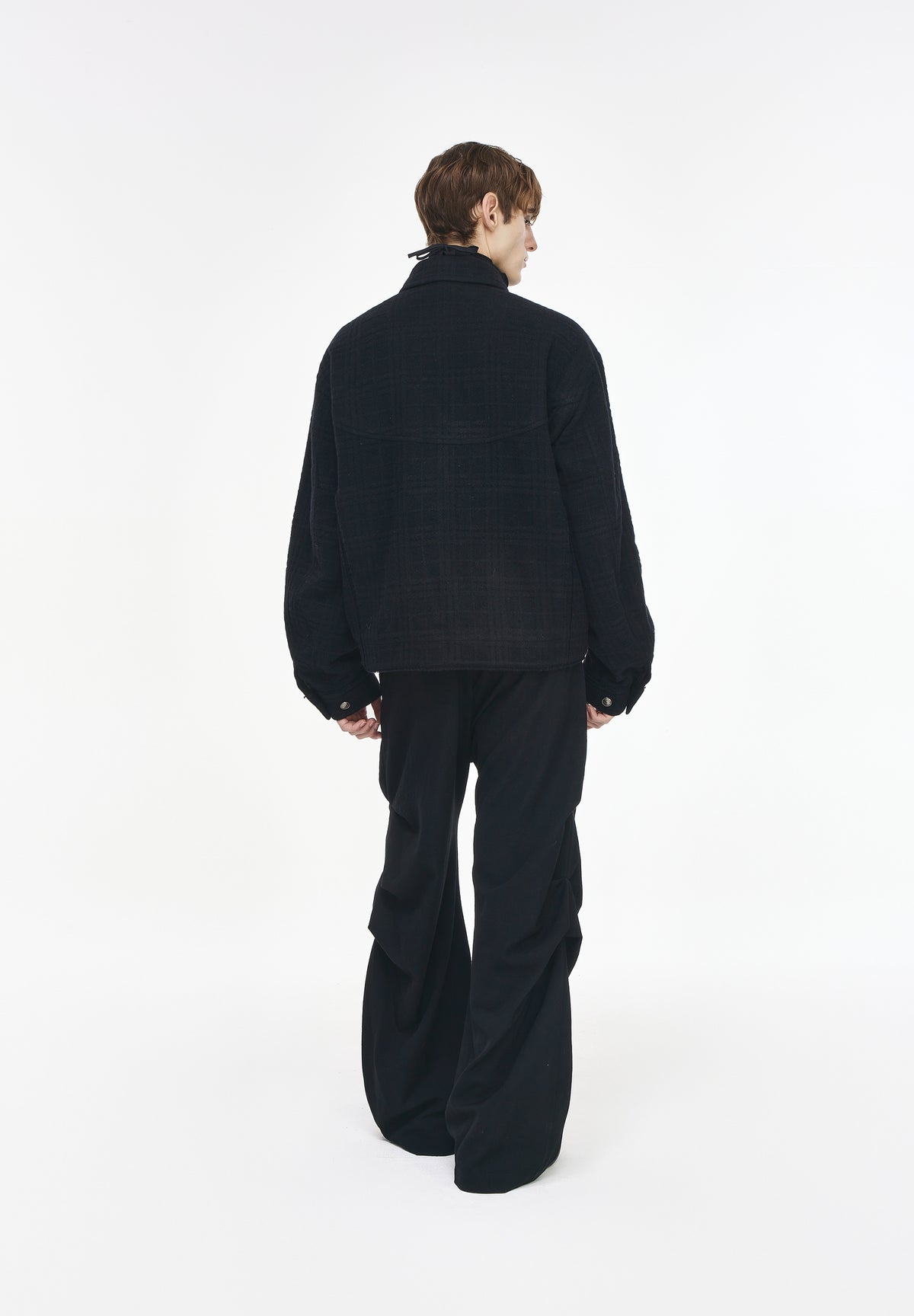 BRUSHED WOOL PADDED JACKET