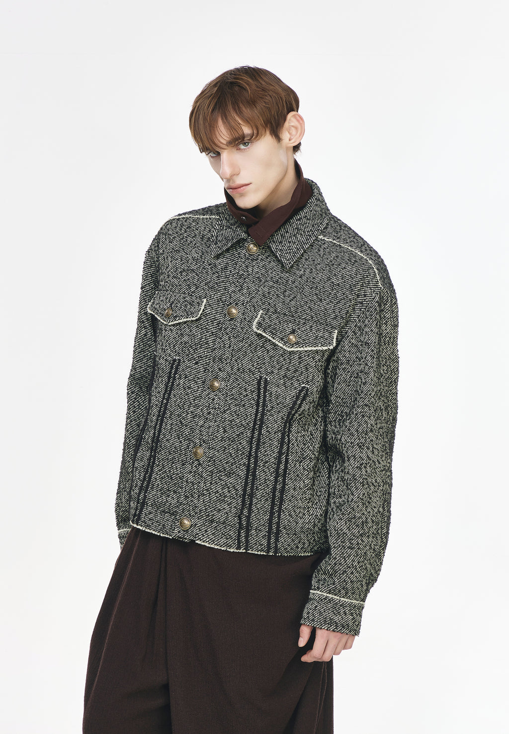 TWEED PADDED JACKET