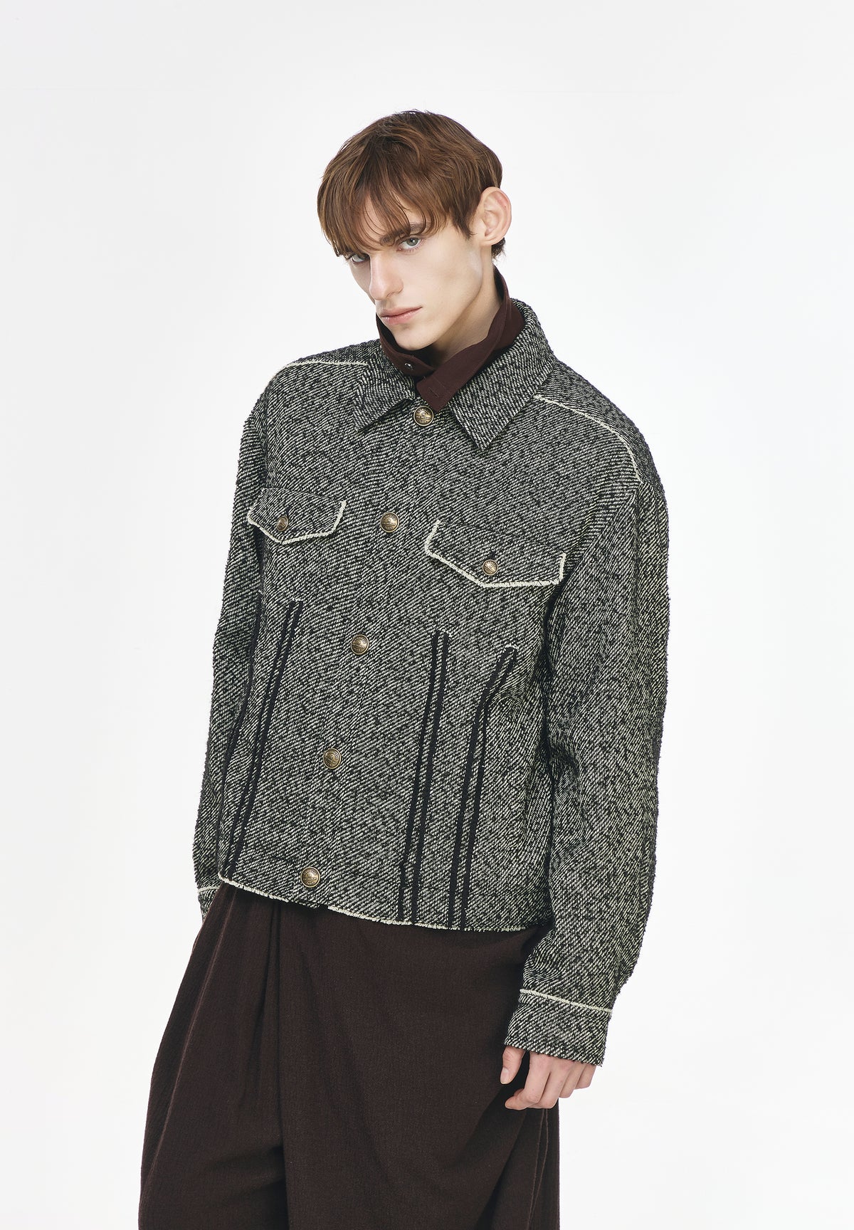 TWEED PADDED JACKET