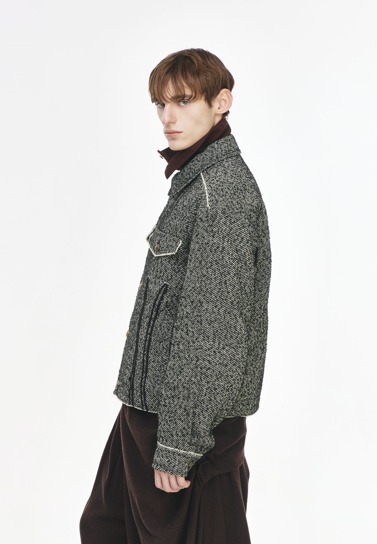 TWEED PADDED JACKET