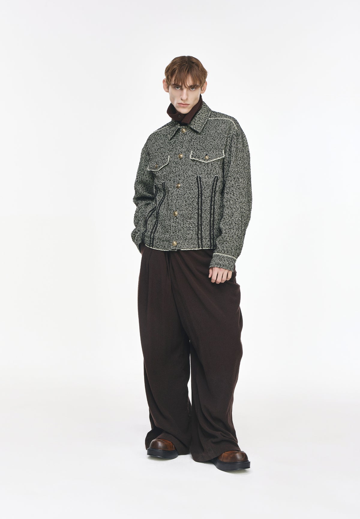 TWEED PADDED JACKET