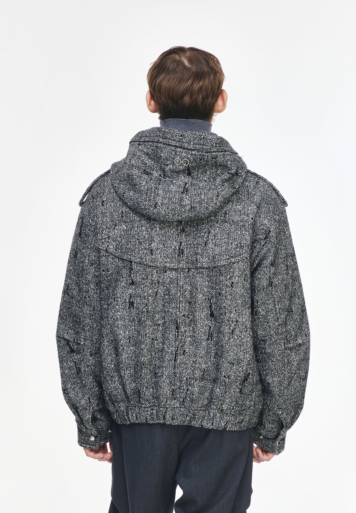 TWEED HOOD JUMPER