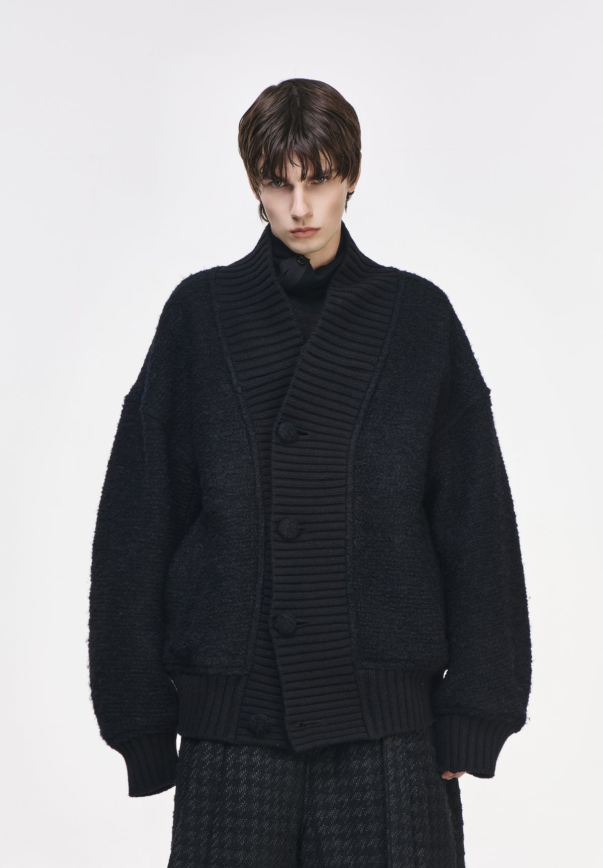 CONCAVE SHAWL JUMPER