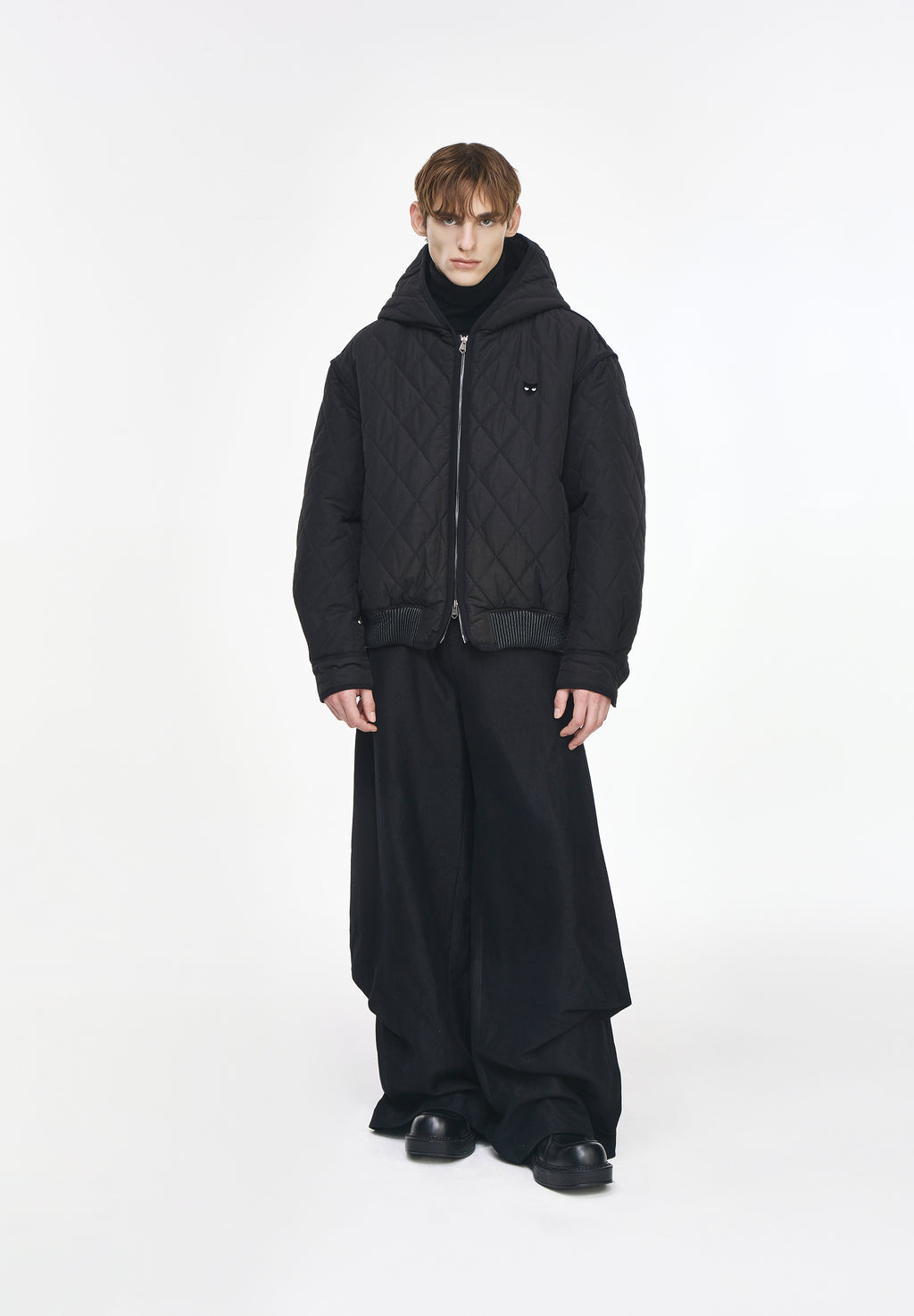 ZZERO QUILTED HOOD JUMPER