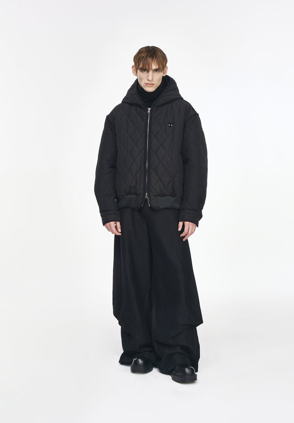 ZZERO QUILTED HOOD JUMPER