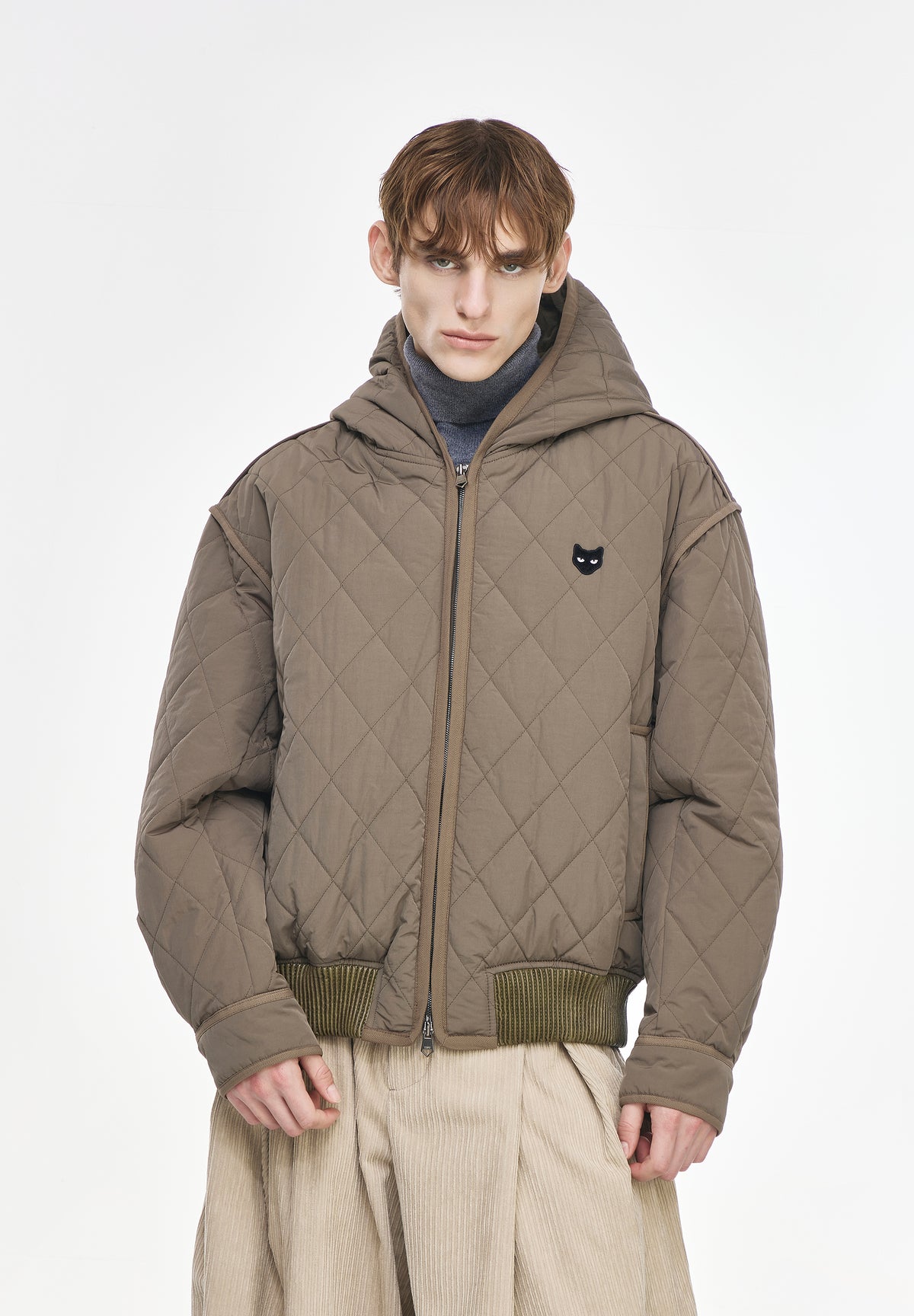 QUILTED HOOD JUMPER