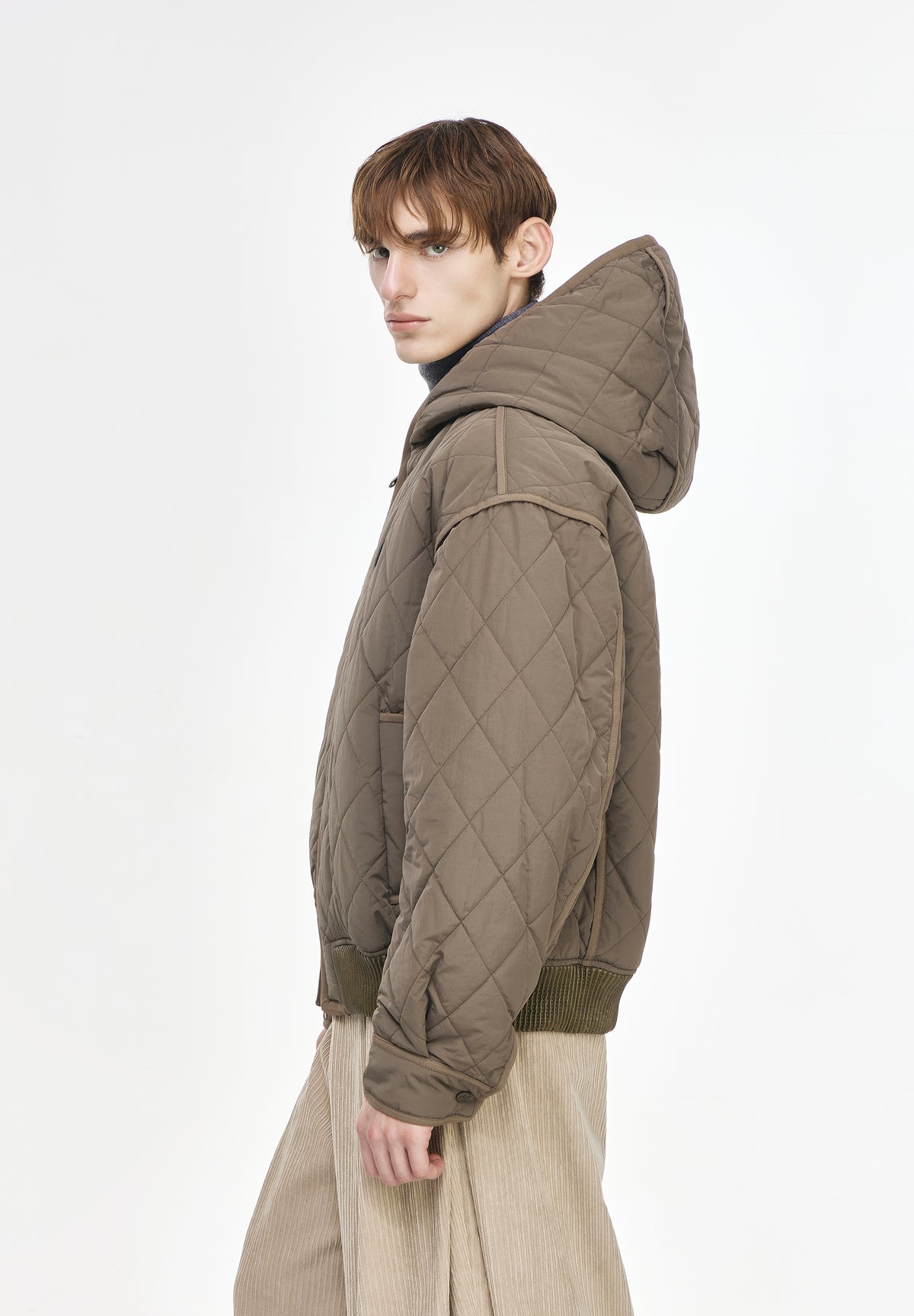 ZZERO QUILTED HOOD JUMPER