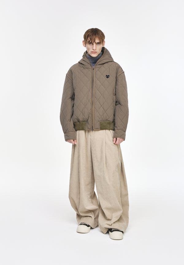 ZZERO QUILTED HOOD JUMPER