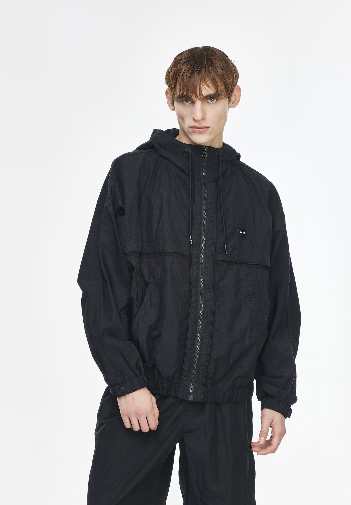 CURVED DOLMAN TRACK HOOD JUMPER