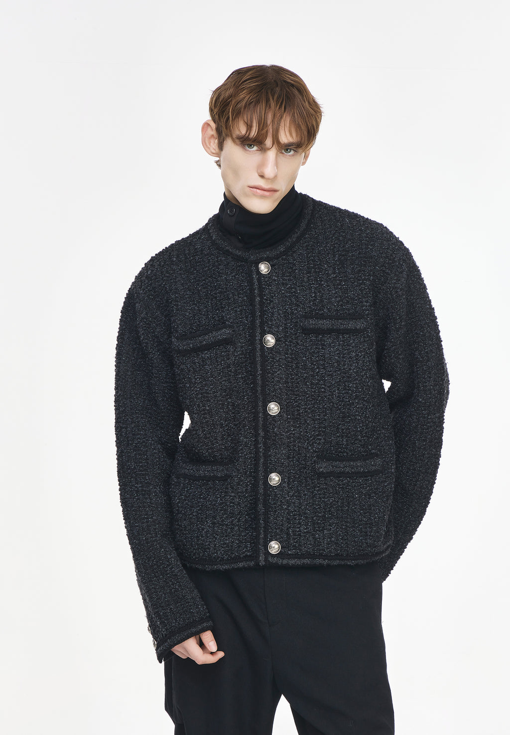TWEED KNIT JACKET