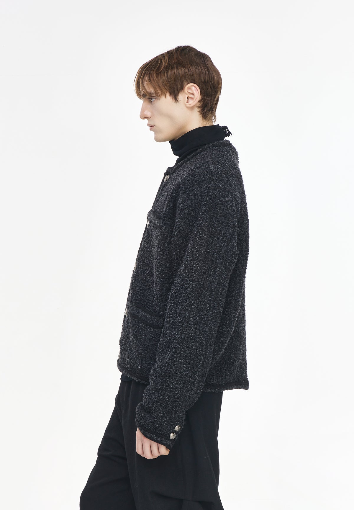 TWEED KNIT JACKET