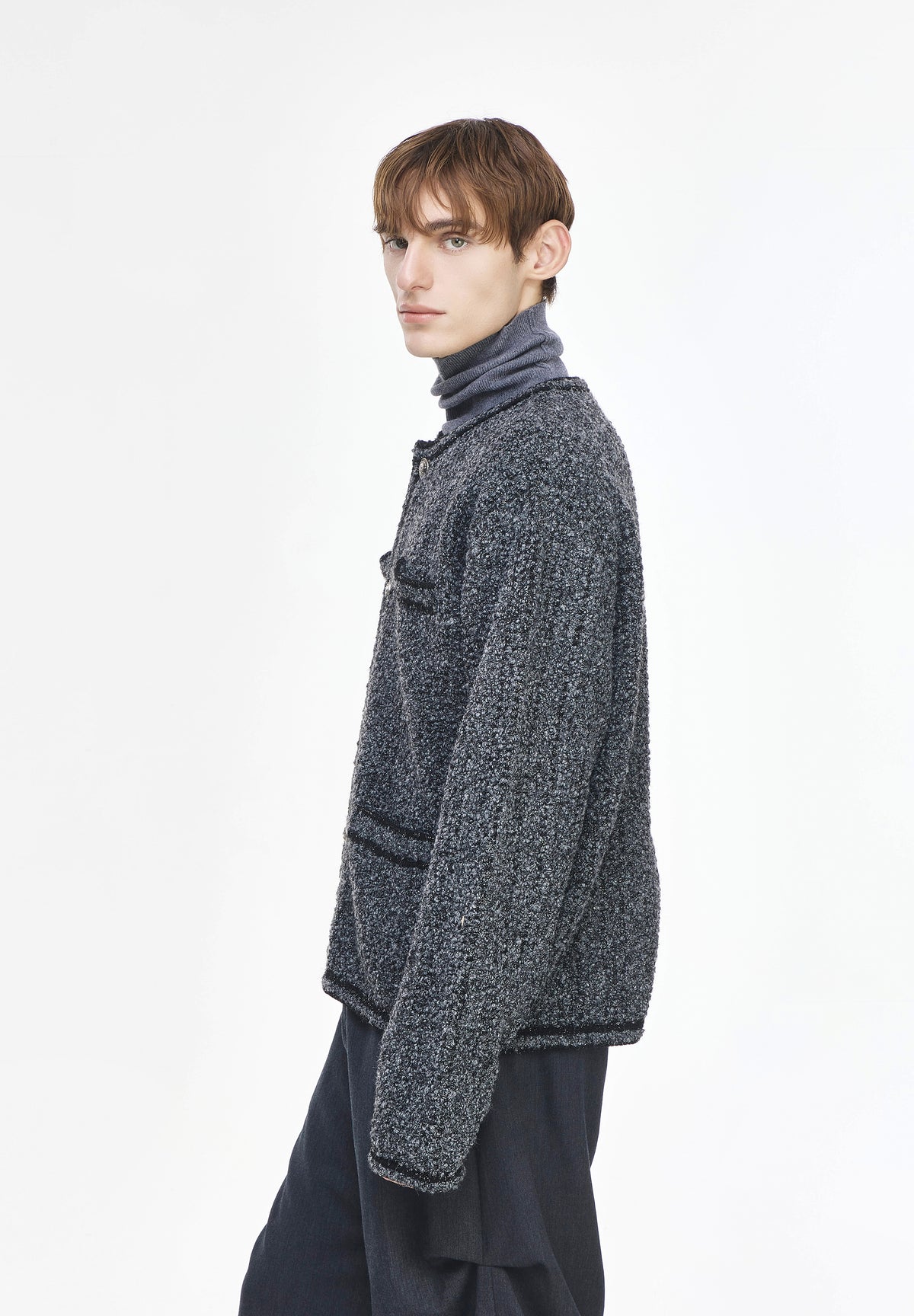 TWEED KNIT JACKET