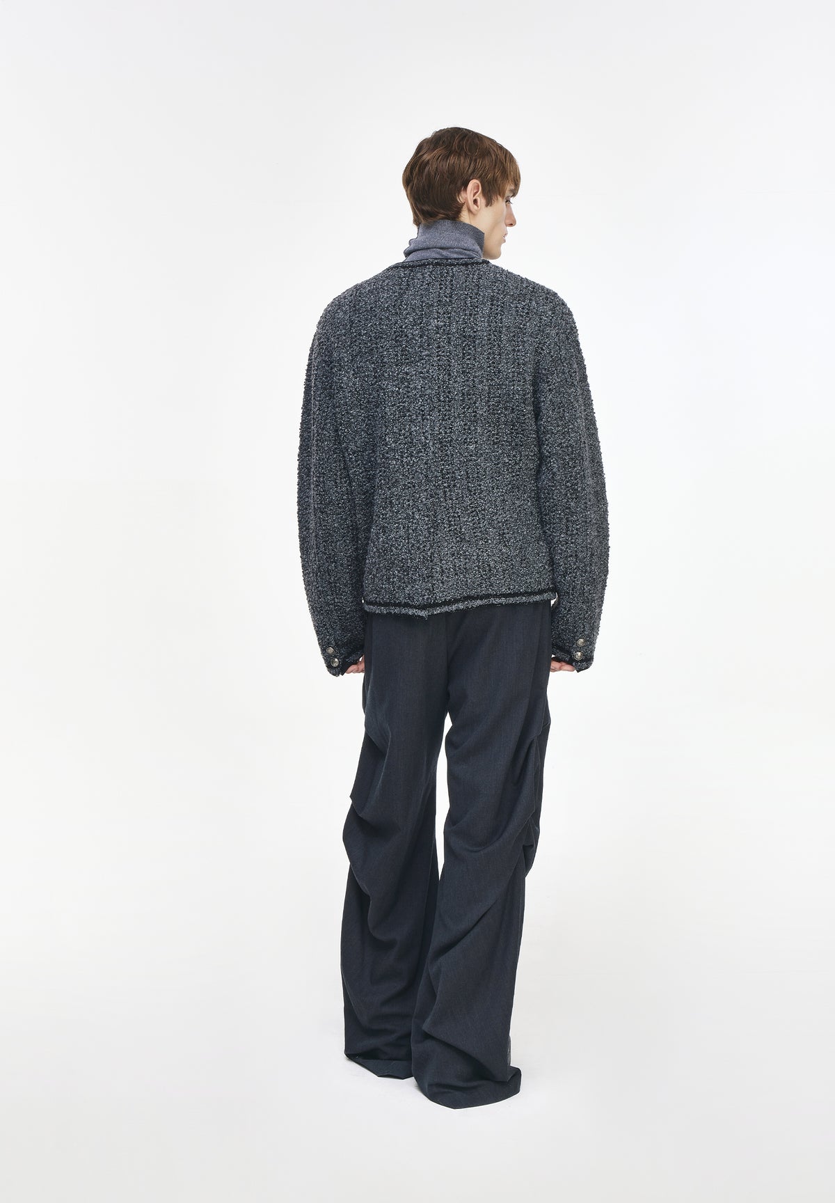TWEED KNIT JACKET