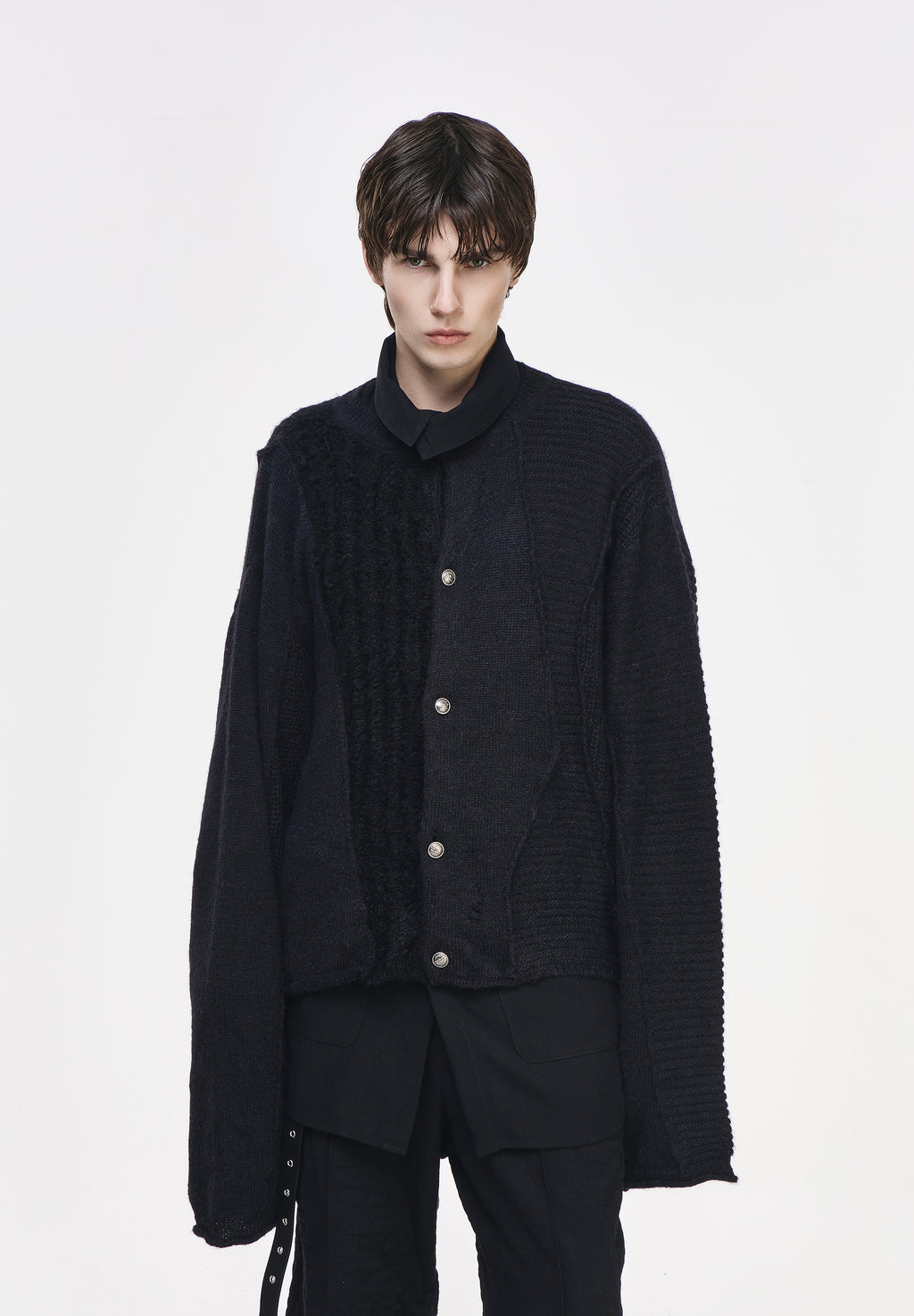 CASCADE ROUND NECK CARDIGAN