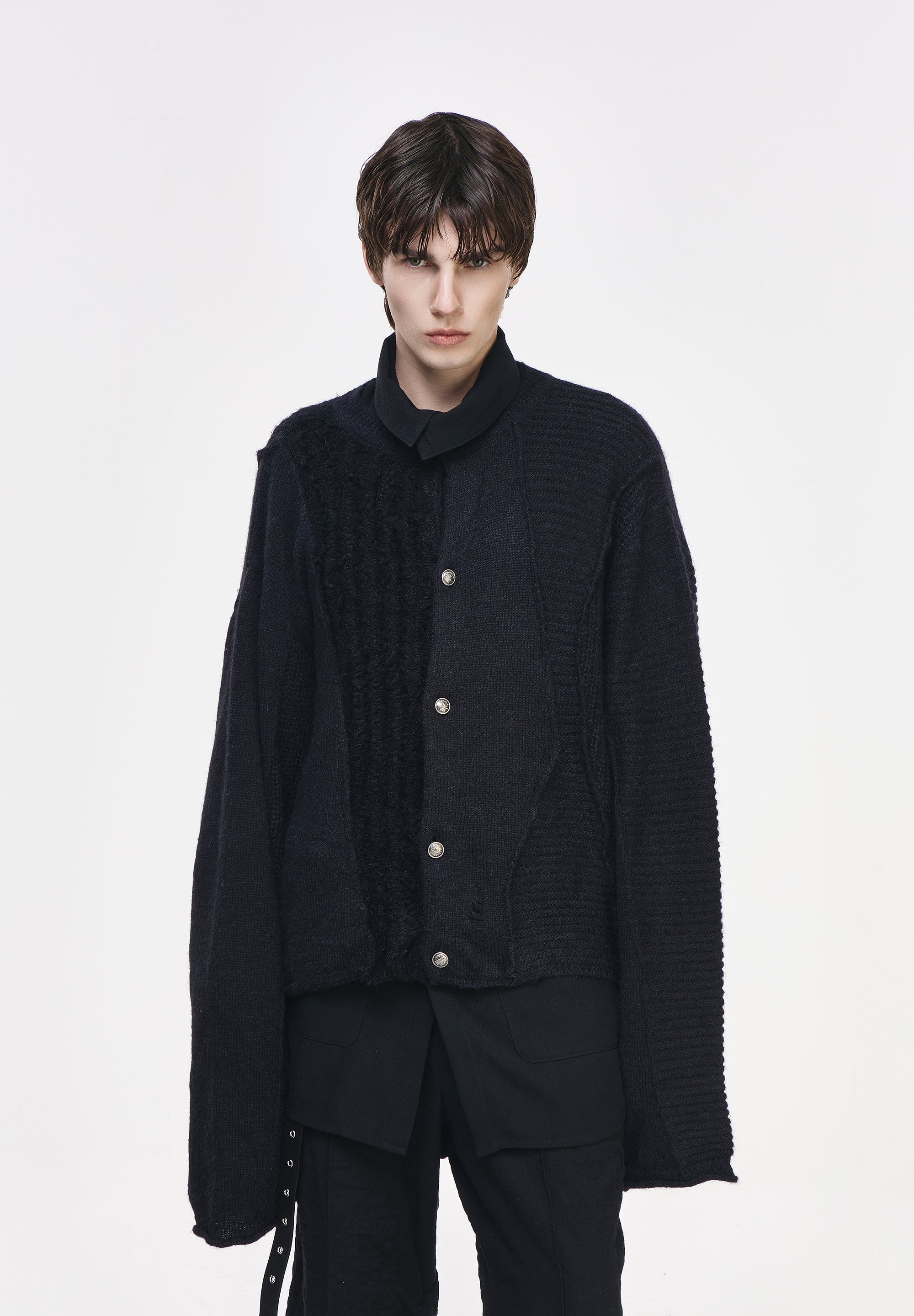 CASCADE ROUND NECK CARDIGAN