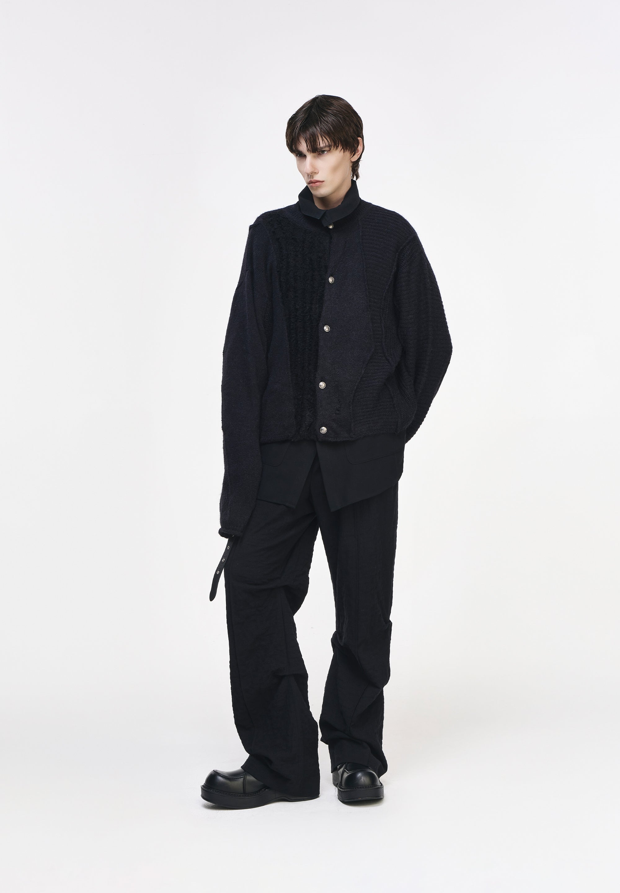 CASCADE ROUND NECK CARDIGAN