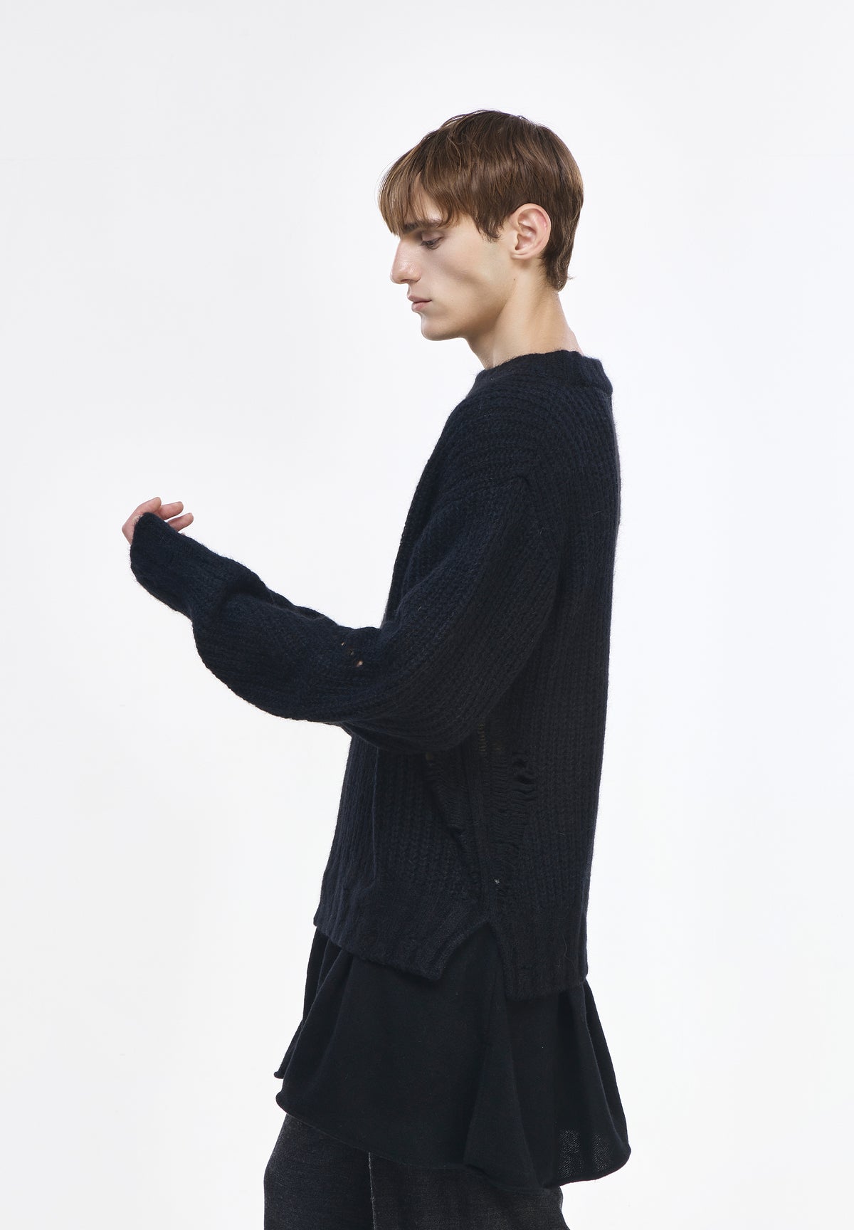 PULL EN MAILLE RAS-DU-COU INTERLOCK