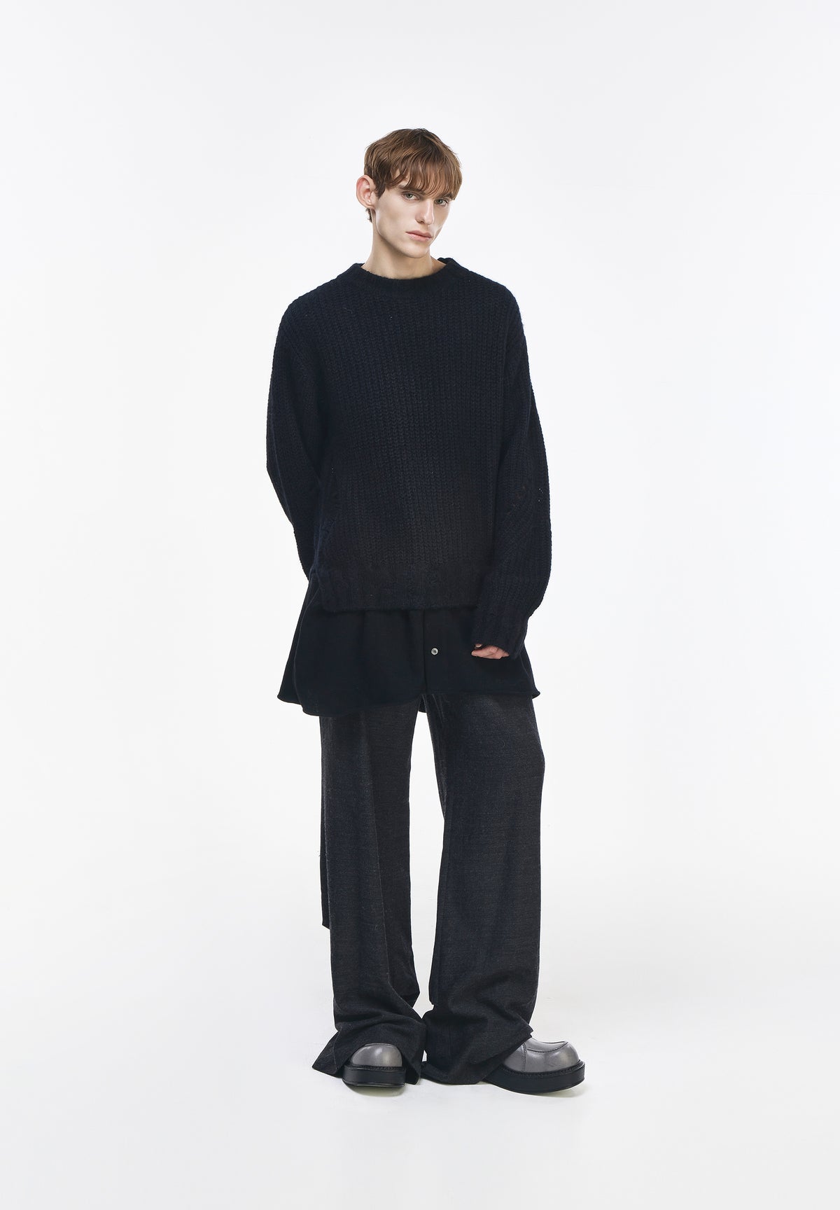 PULL EN MAILLE RAS-DU-COU INTERLOCK