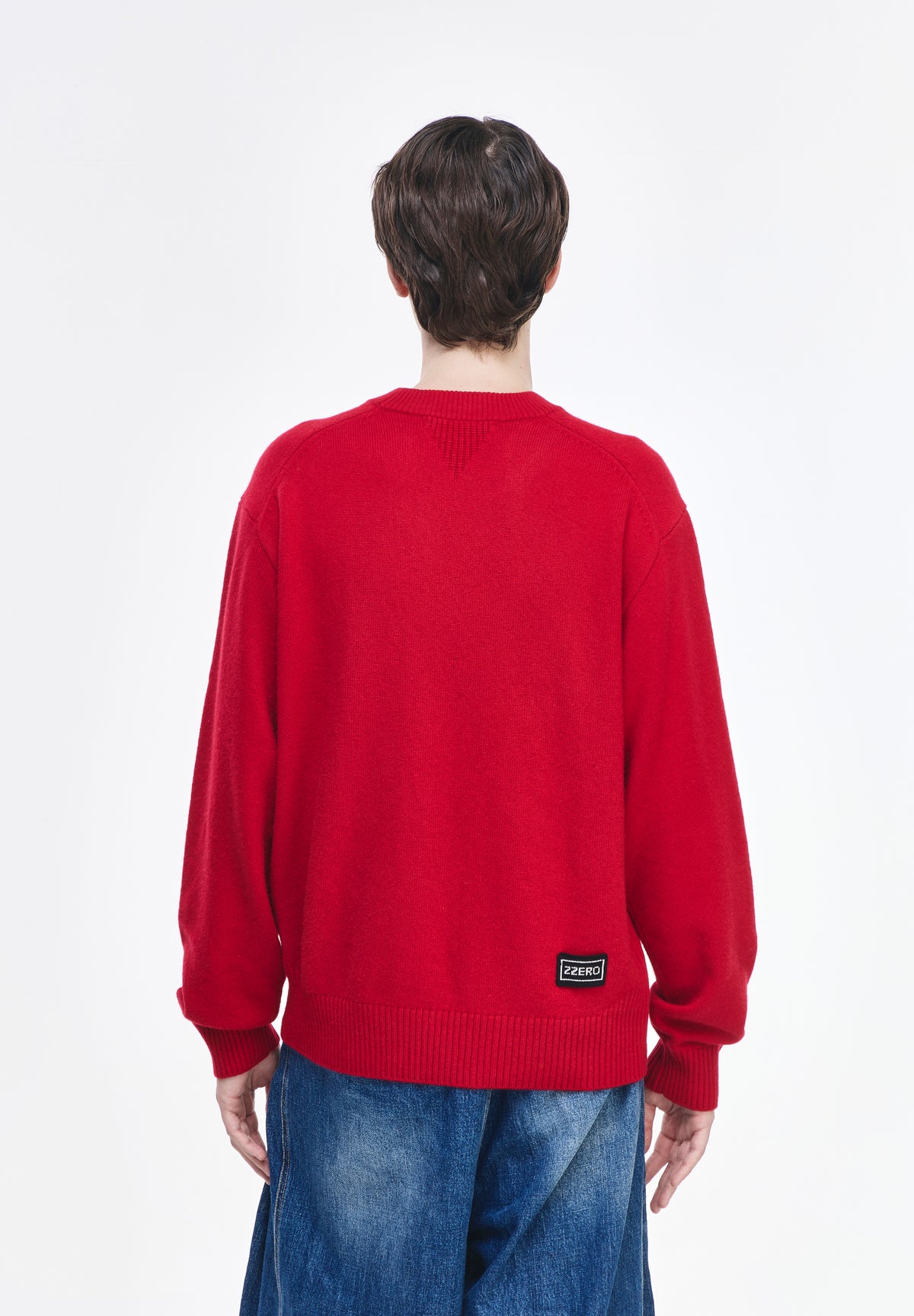 CASHMERE BLEND ROUND NECK KNIT