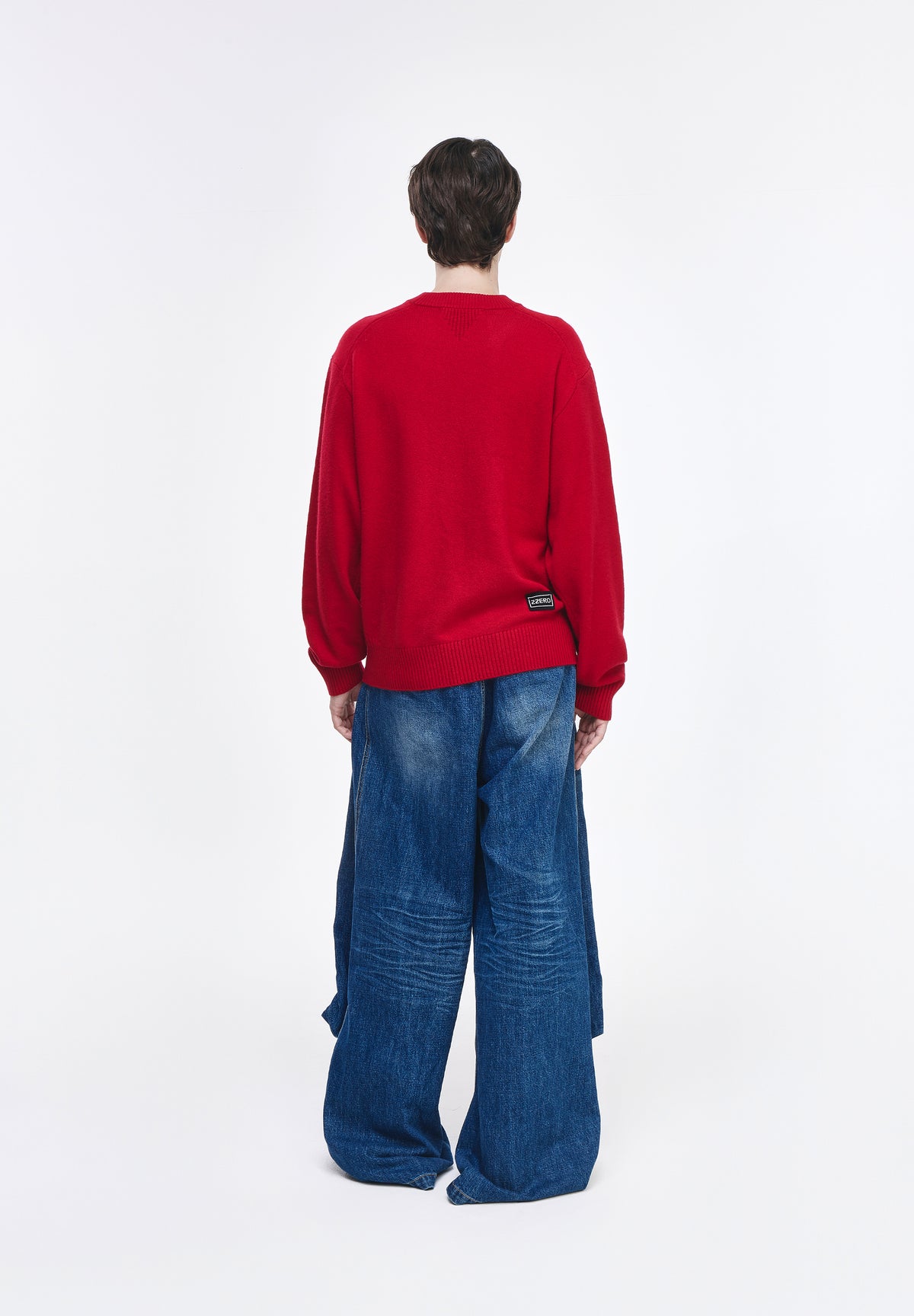 CASHMERE BLEND ROUND NECK KNIT