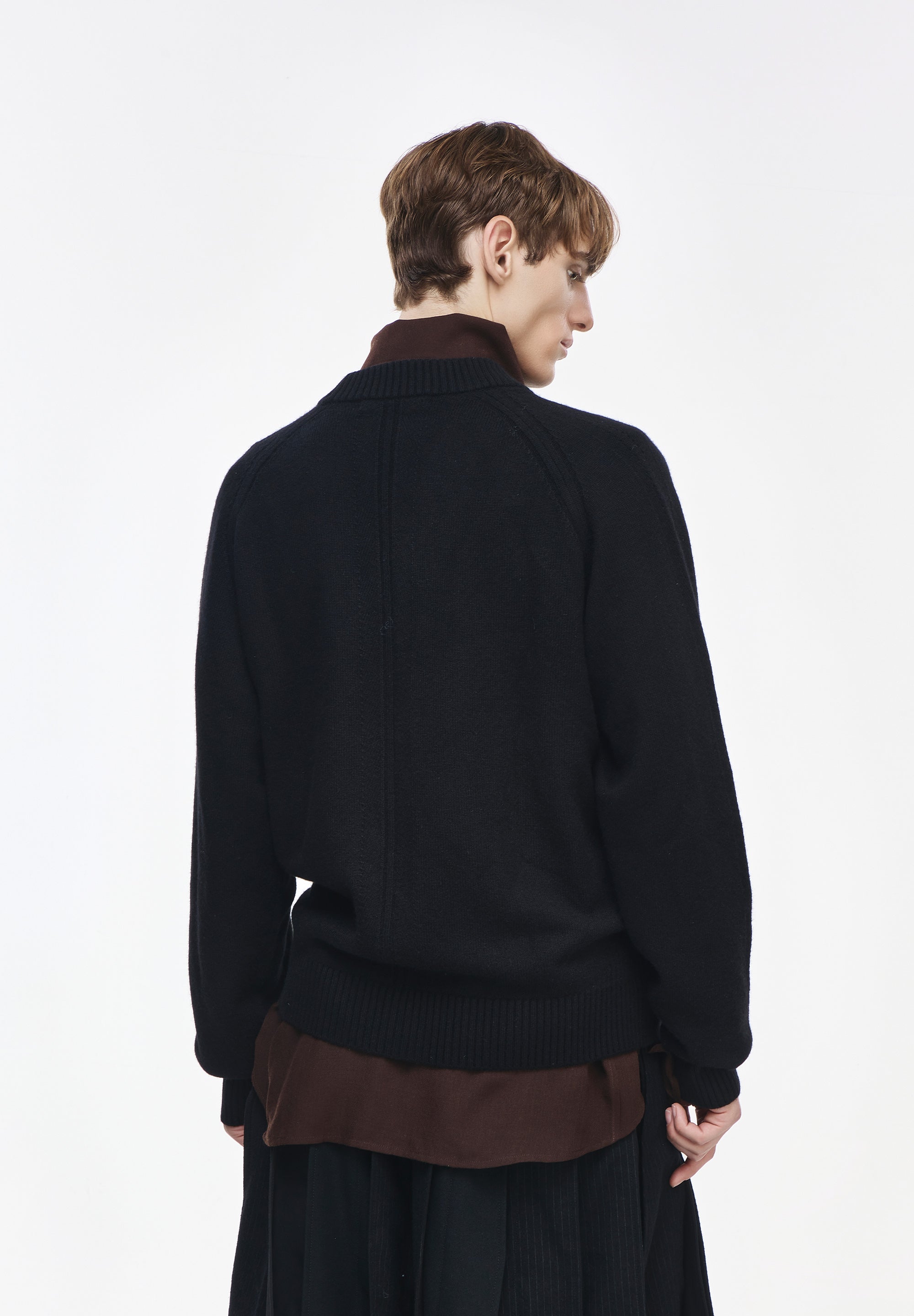 CASHMERE BLEND V NECK CARDIGAN