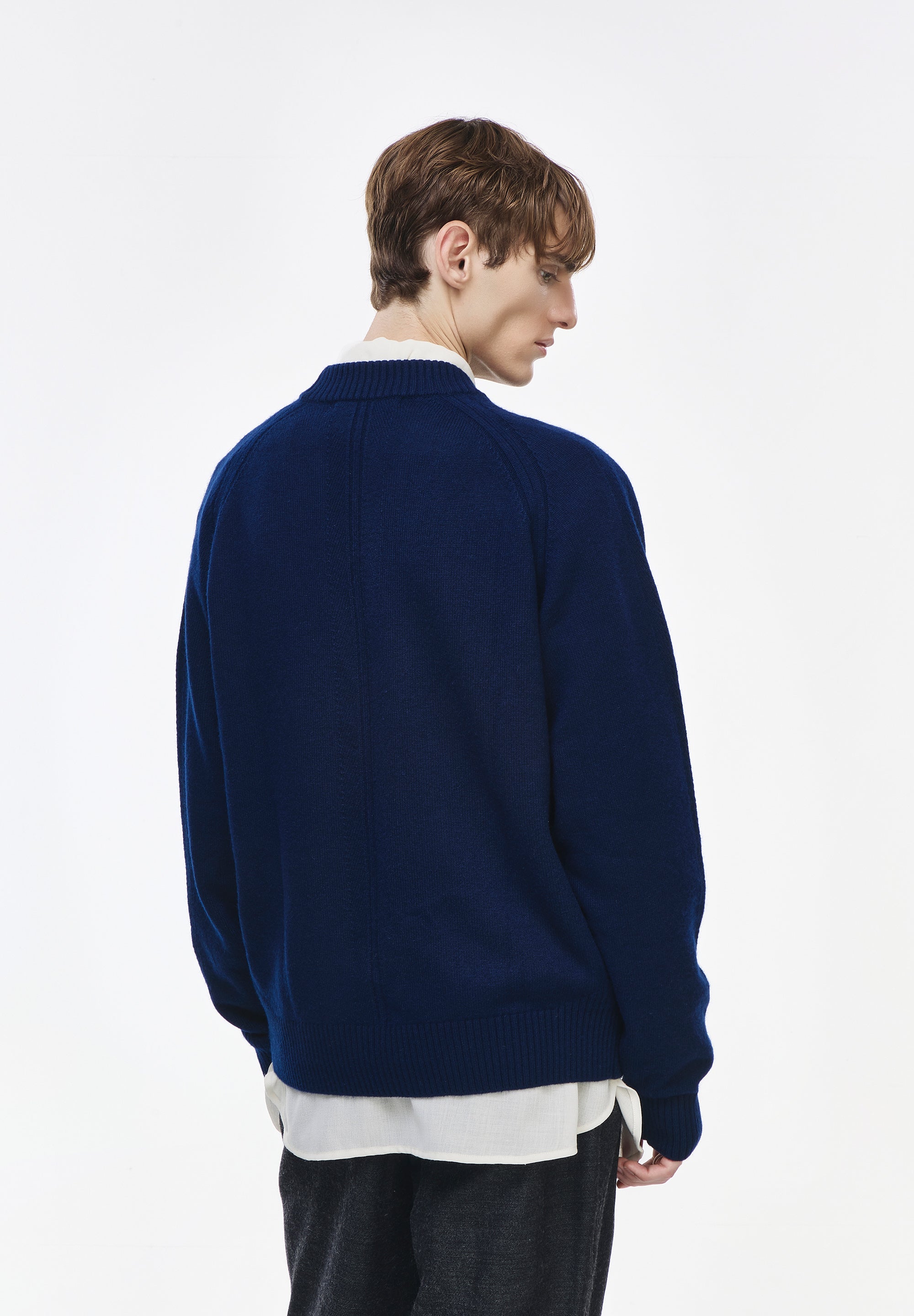 CASHMERE BLEND V NECK CARDIGAN