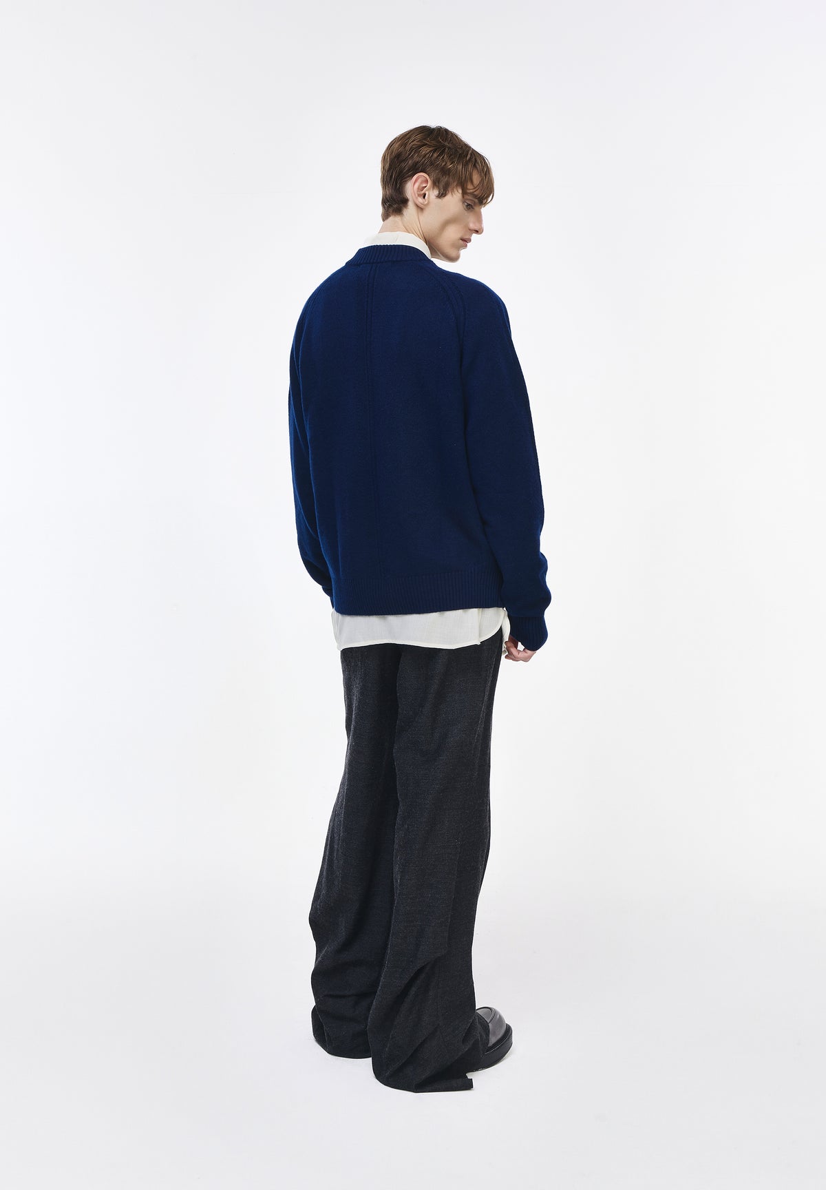 CASHMERE BLEND V NECK CARDIGAN