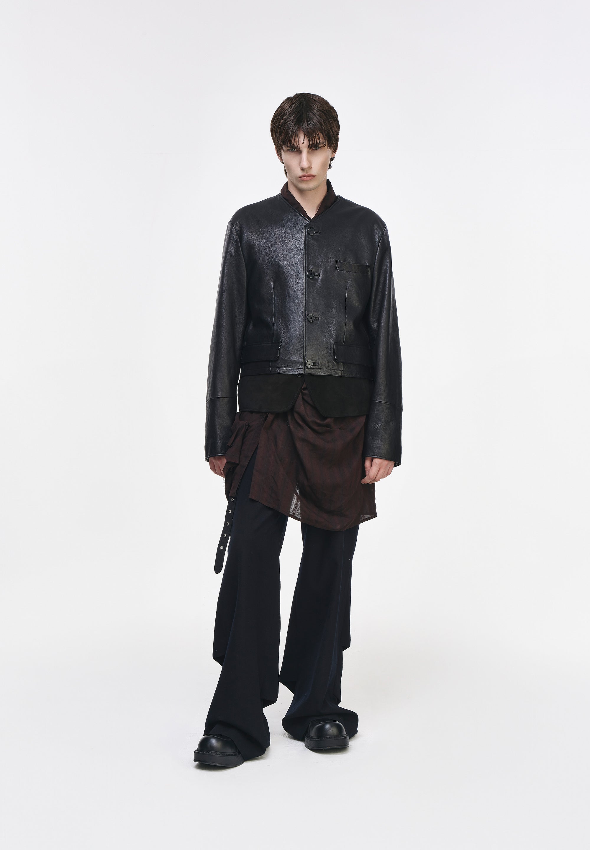 ARTISANAL GHOST FOLD LEATHER JACKET