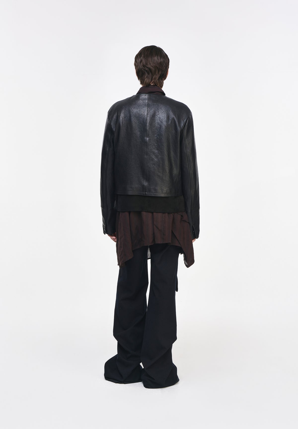 ARTISANAL GHOST FOLD LEATHER JACKET