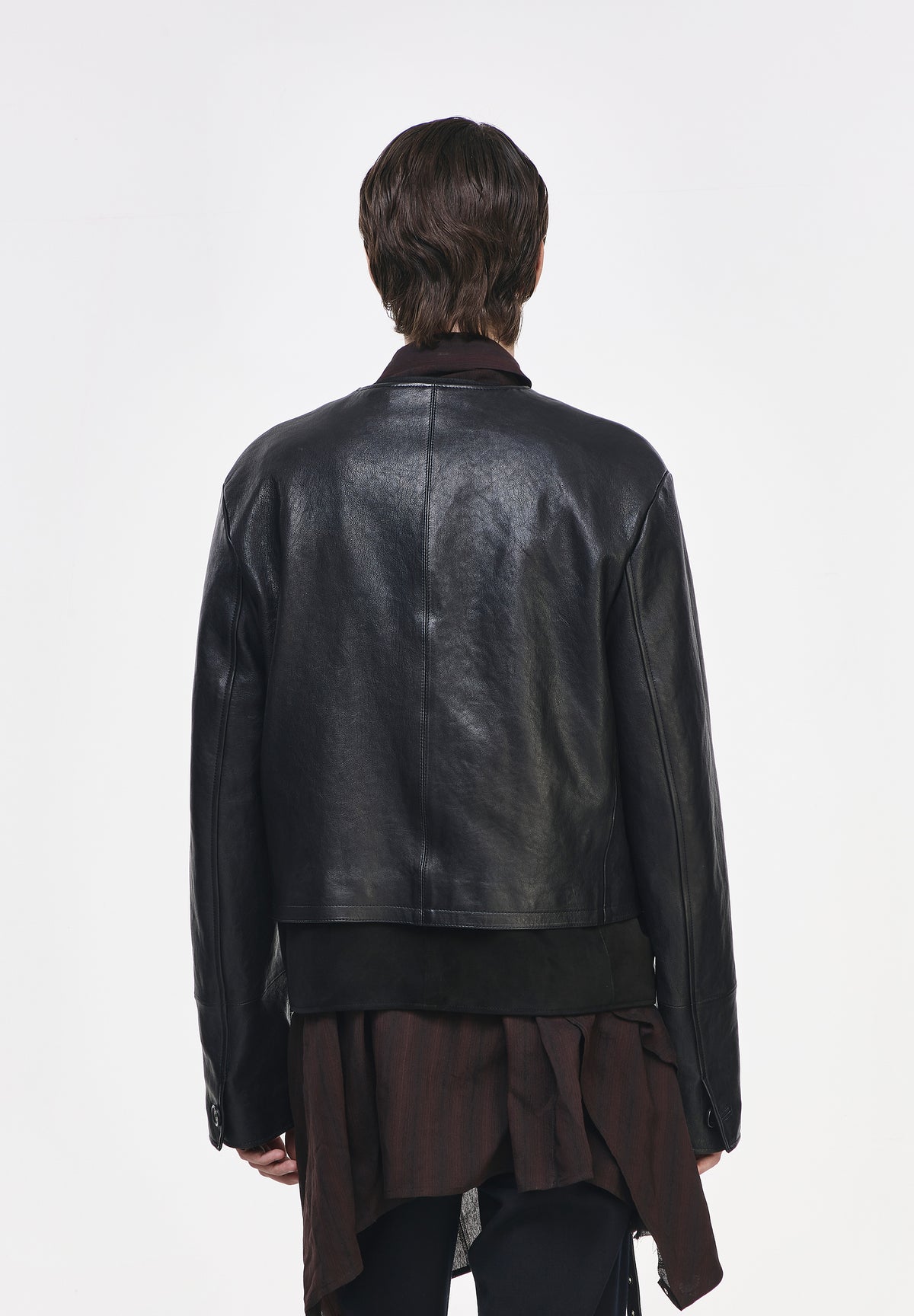 ARTISANAL GHOST FOLD LEATHER JACKET