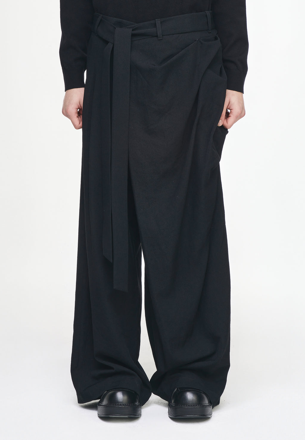 DRAPE WRAP PANTS