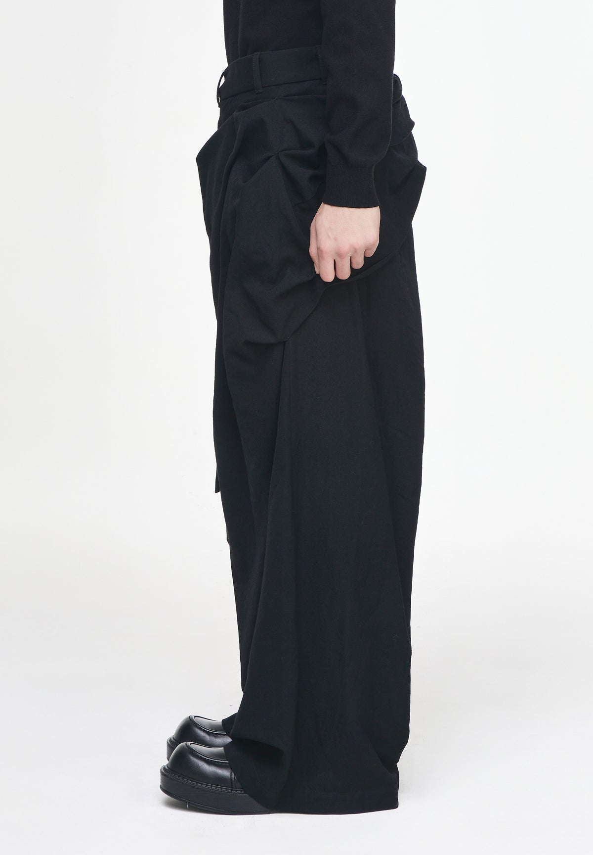 DRAPE WRAP PANTS