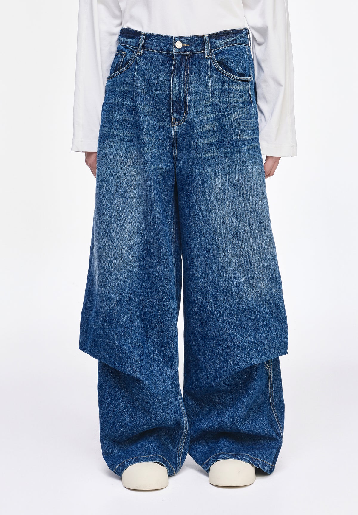 BIAS DRAPE DENIM