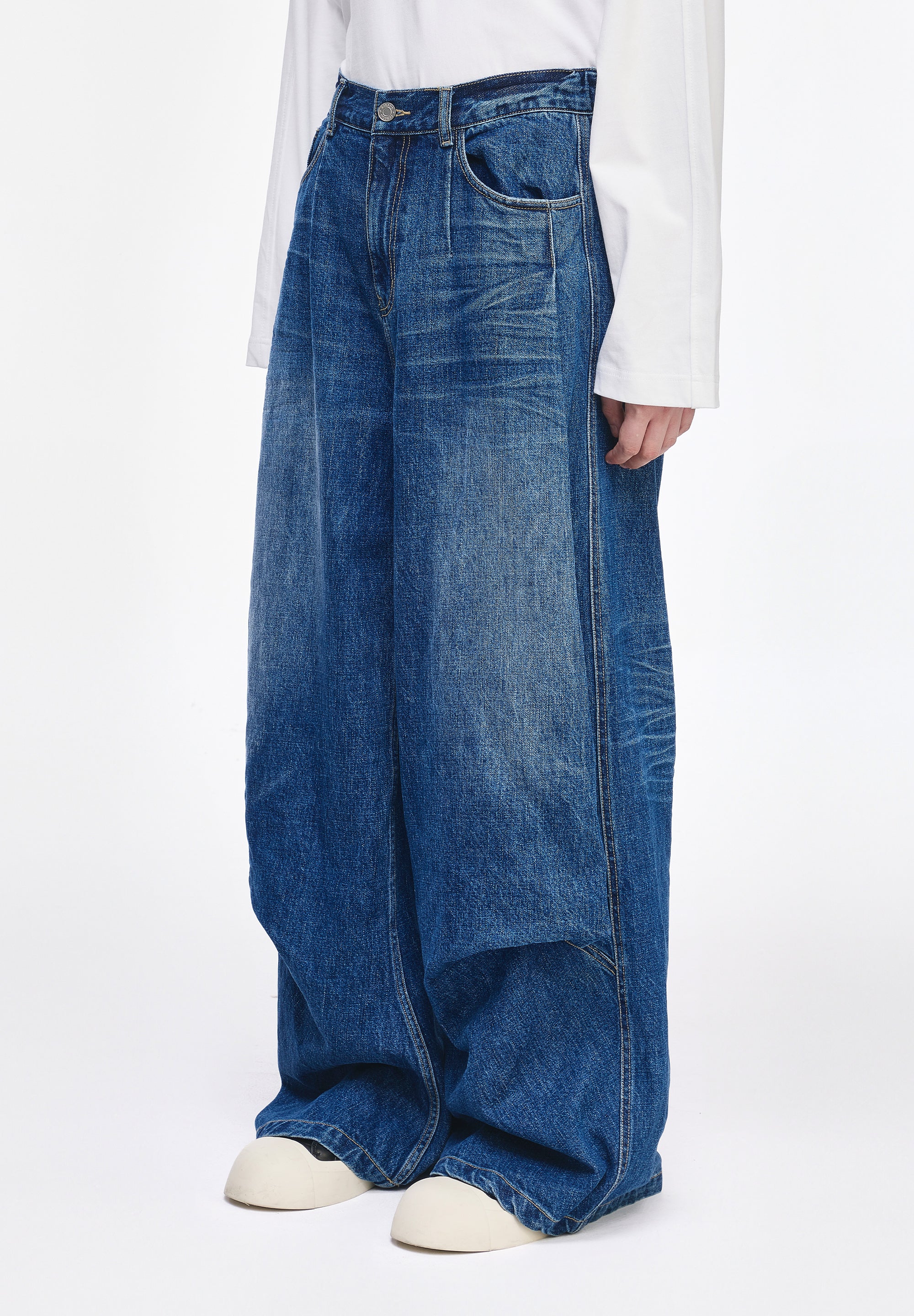 BIAS DRAPE DENIM