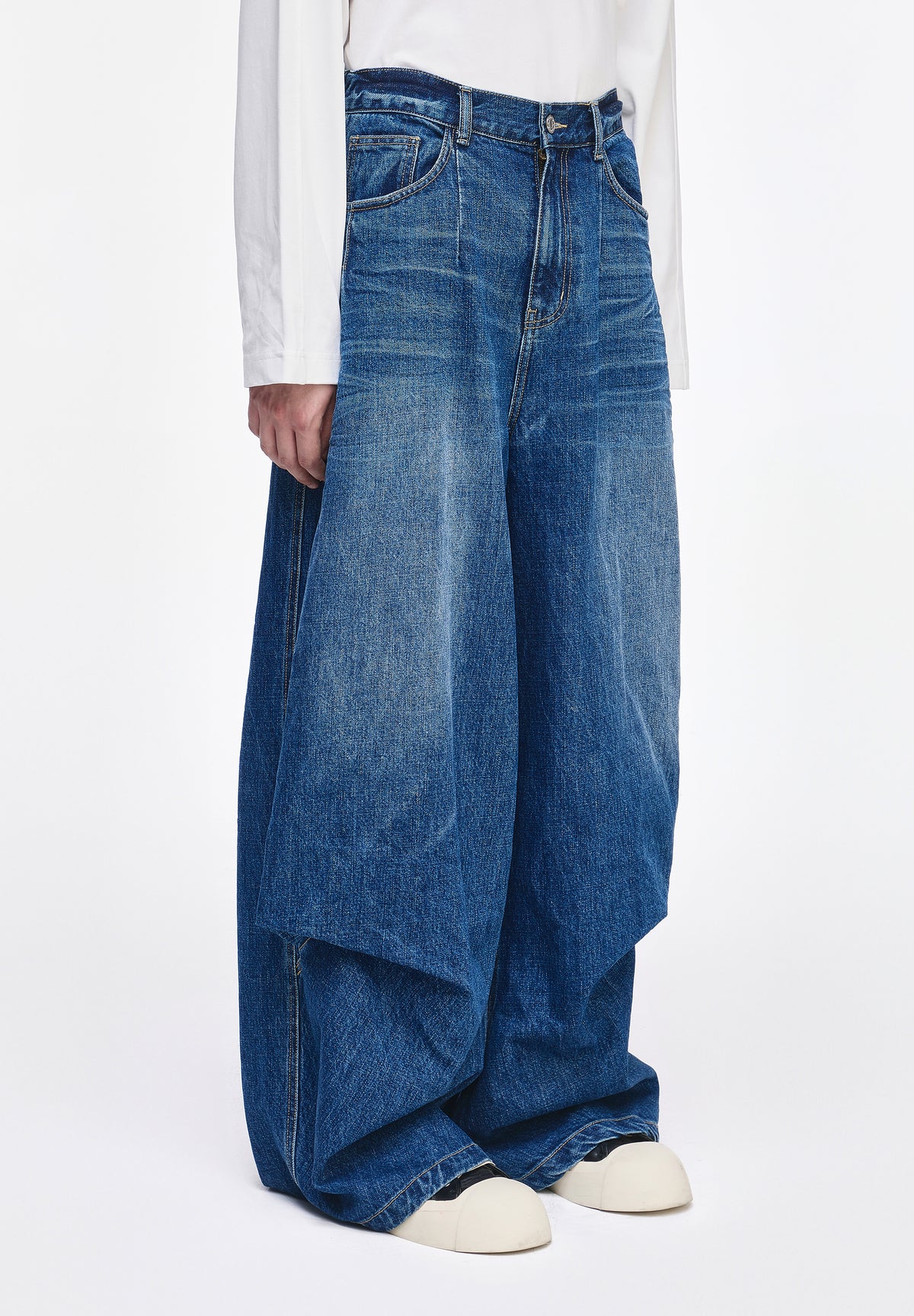 BIAS DRAPE DENIM