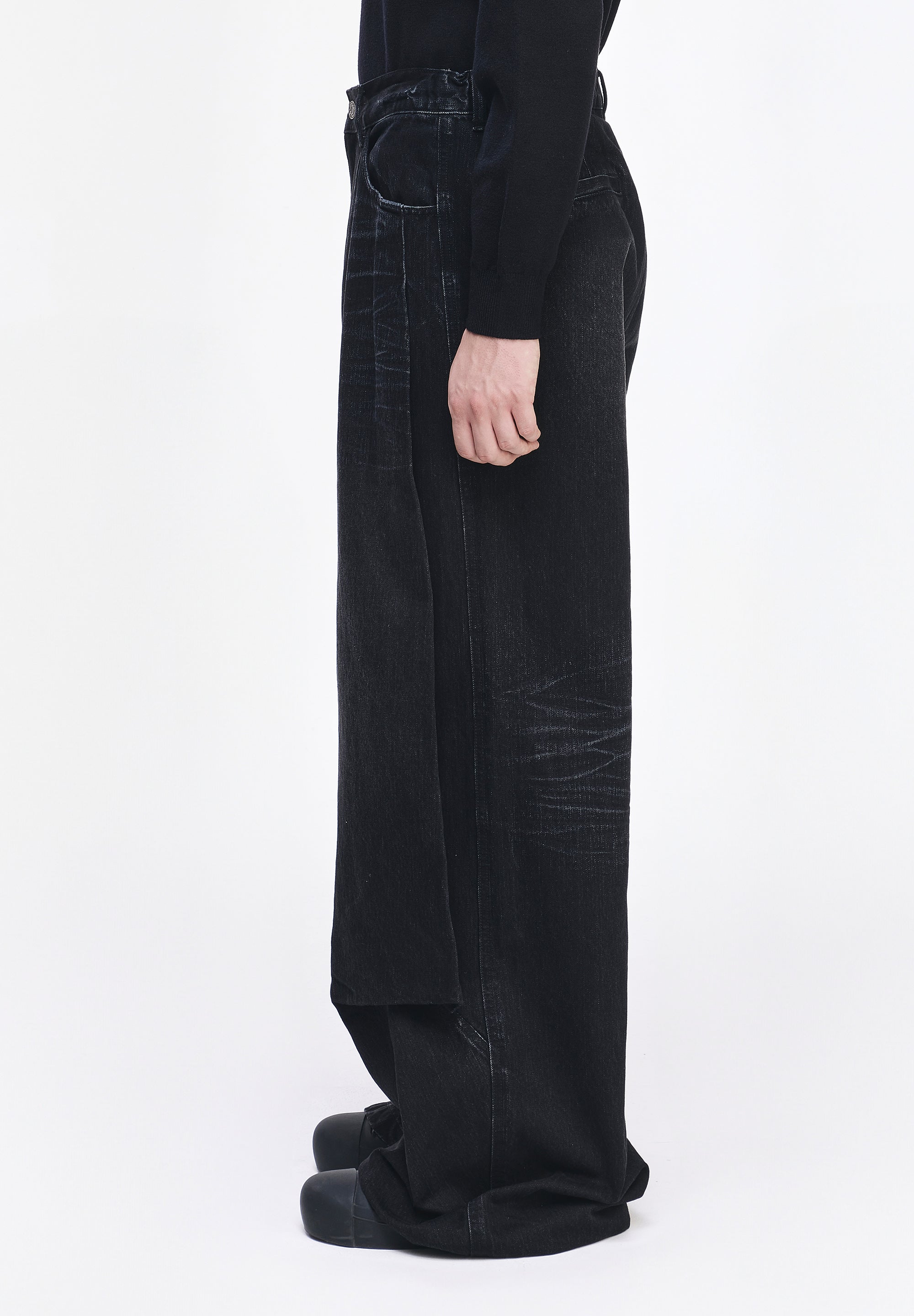 BIAS DRAPE DENIM